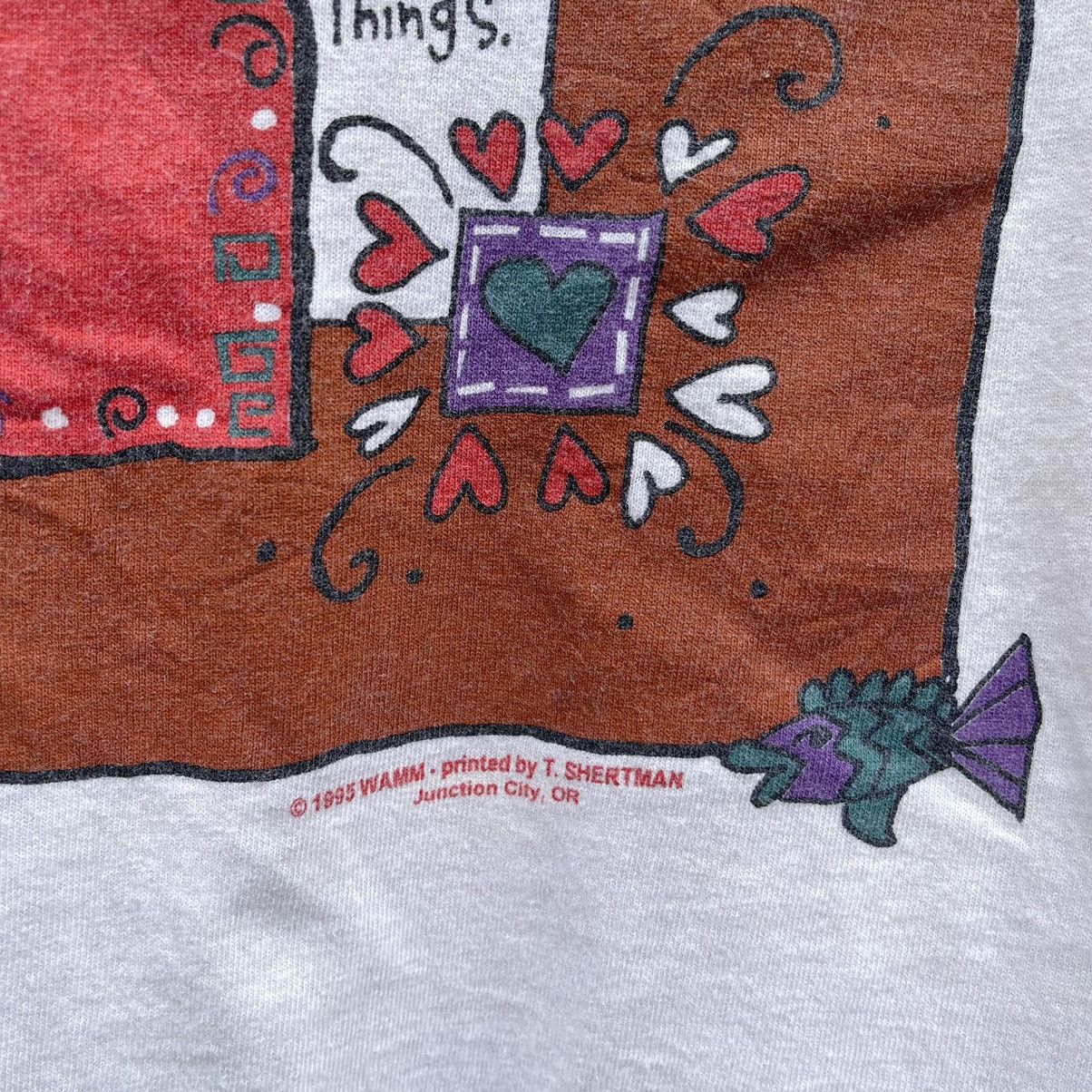Vintage Vintage 90s Jesus T-Shirt Art Design Size US L / EU 52-54 / 3 - 3 Thumbnail