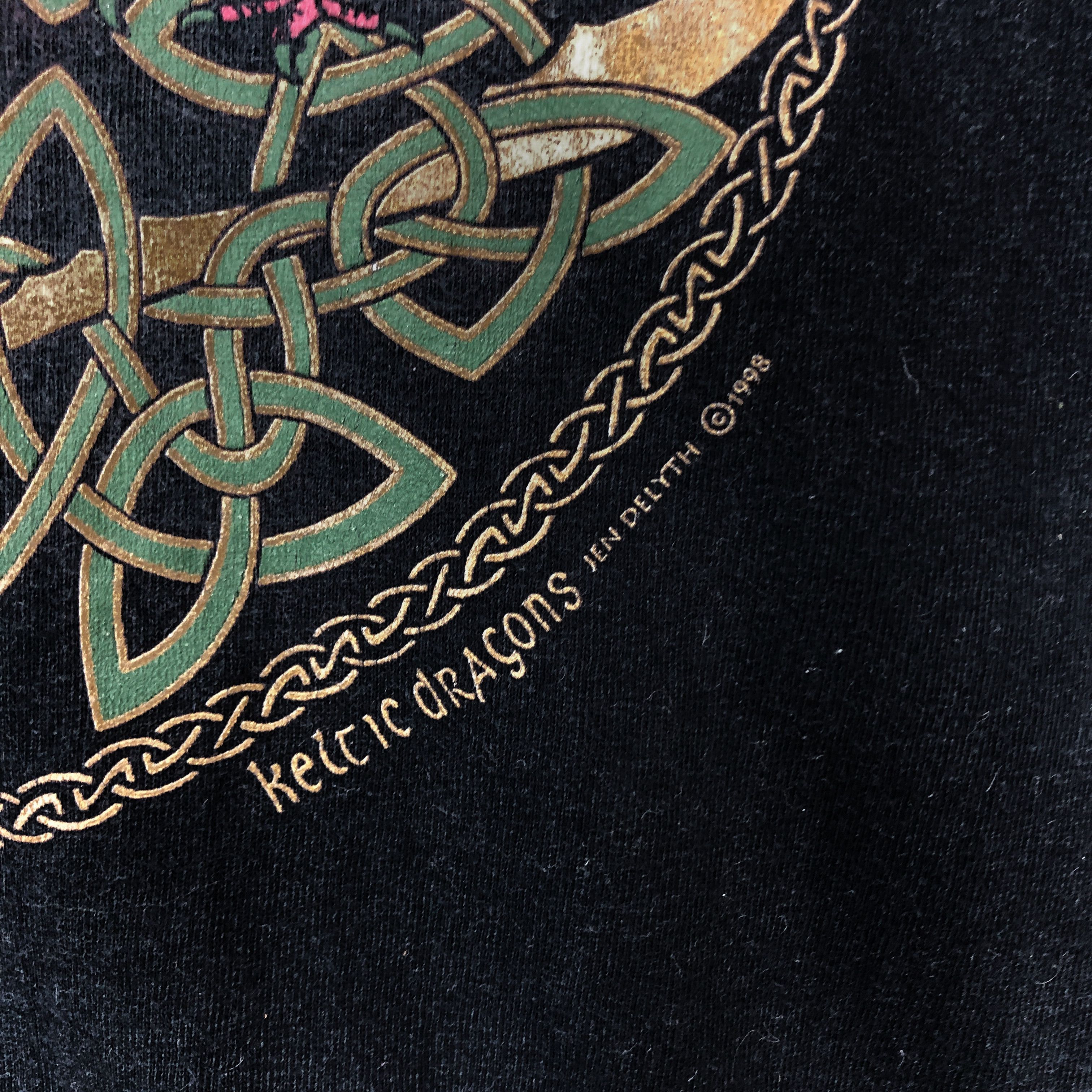 Vintage 1998 Vintage KELTIC DESIGN by JEN DELYTH T Shirt #1233-43 Size US XL / EU 56 / 4 - 3 Thumbnail