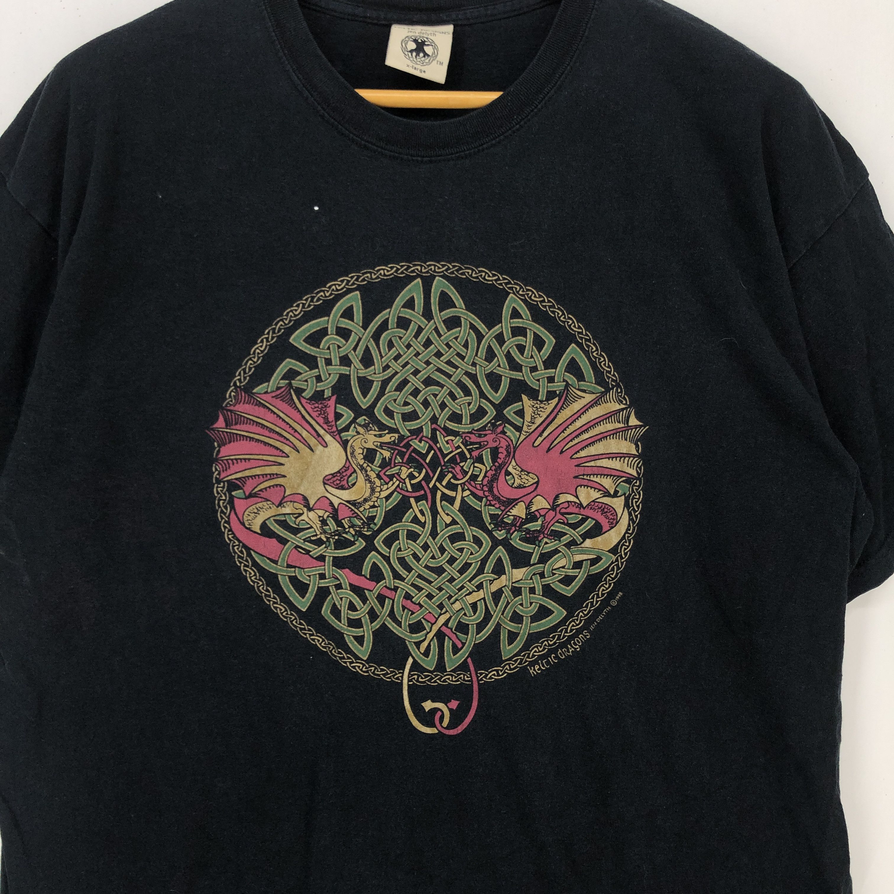 Vintage 1998 Vintage KELTIC DESIGN by JEN DELYTH T Shirt #1233-43 Size US XL / EU 56 / 4 - 2 Thumbnail