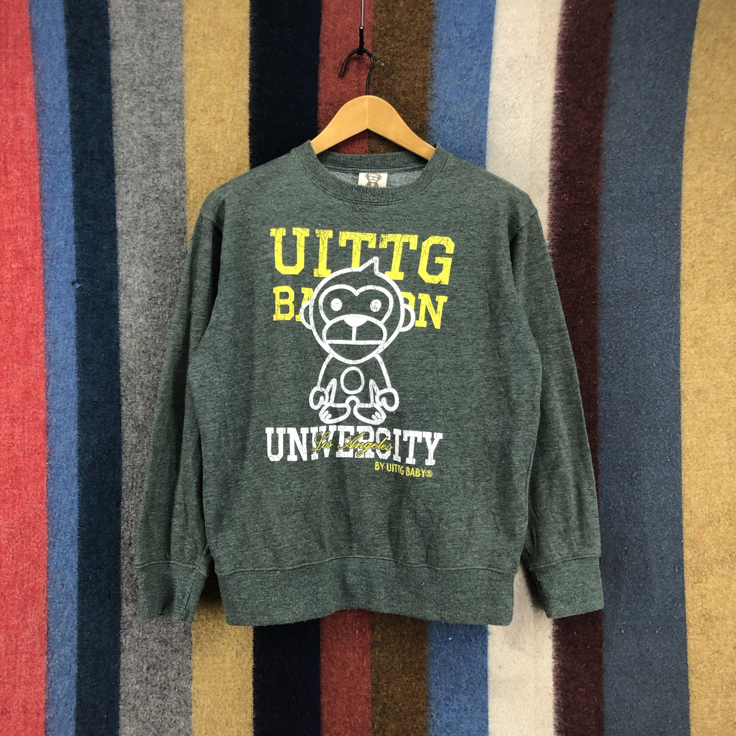 Japanese Brand UITTG BABY Los Angeles Univercity Sweatshirt #0661/AC Size US M / EU 48-50 / 2 - 1 Thumbnail