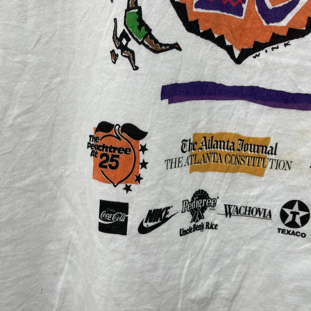 Vintage Vintage Nike Coca Cola Sponsor Peach Tree Road Race Size US XL / EU 56 / 4 - 2 Thumbnail