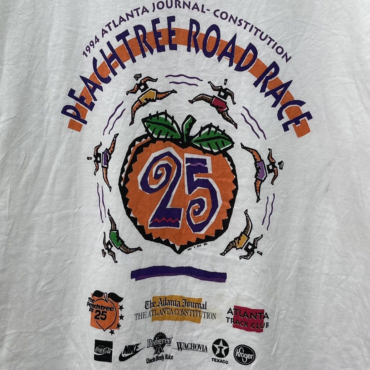 Vintage Vintage Nike Coca Cola Sponsor Peach Tree Road Race Size US XL / EU 56 / 4 - 3 Thumbnail