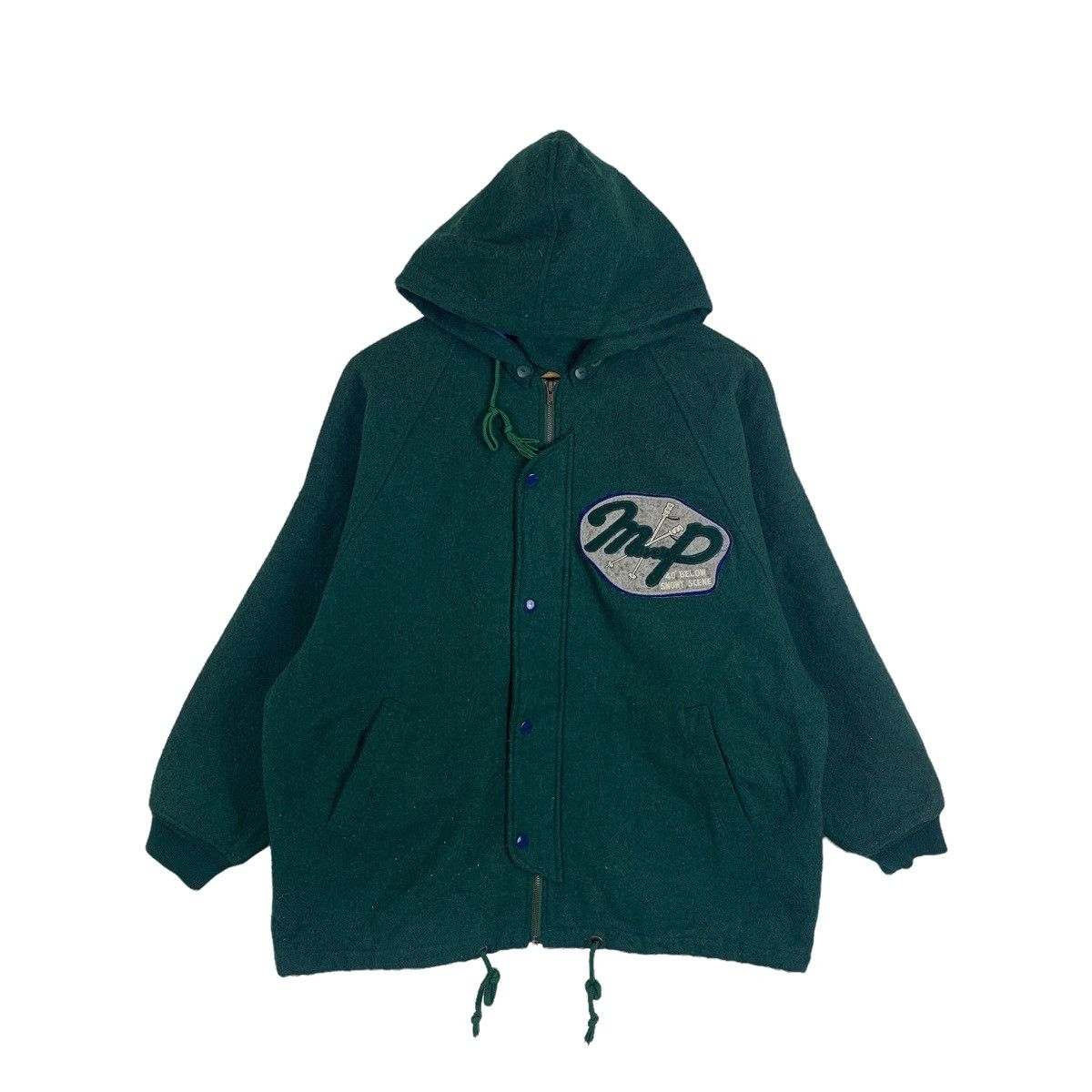 Vintage Snowy The Montagnard Ski Sport Outdoor Wool Hoodie Jacket Size US XL / EU 56 / 4 - 1 Thumbnail