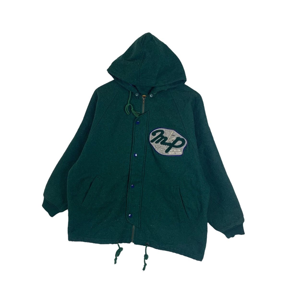 Vintage Snowy The Montagnard Ski Sport Outdoor Wool Hoodie Jacket Size US XL / EU 56 / 4 - 4 Thumbnail