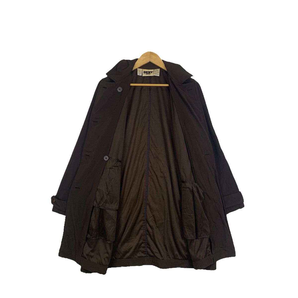 DKNY × Vintage Donna Karan New York DKNY Jeans Parkas Peacoat Long Jacket Size S / US 4 / IT 40 - 3 Thumbnail