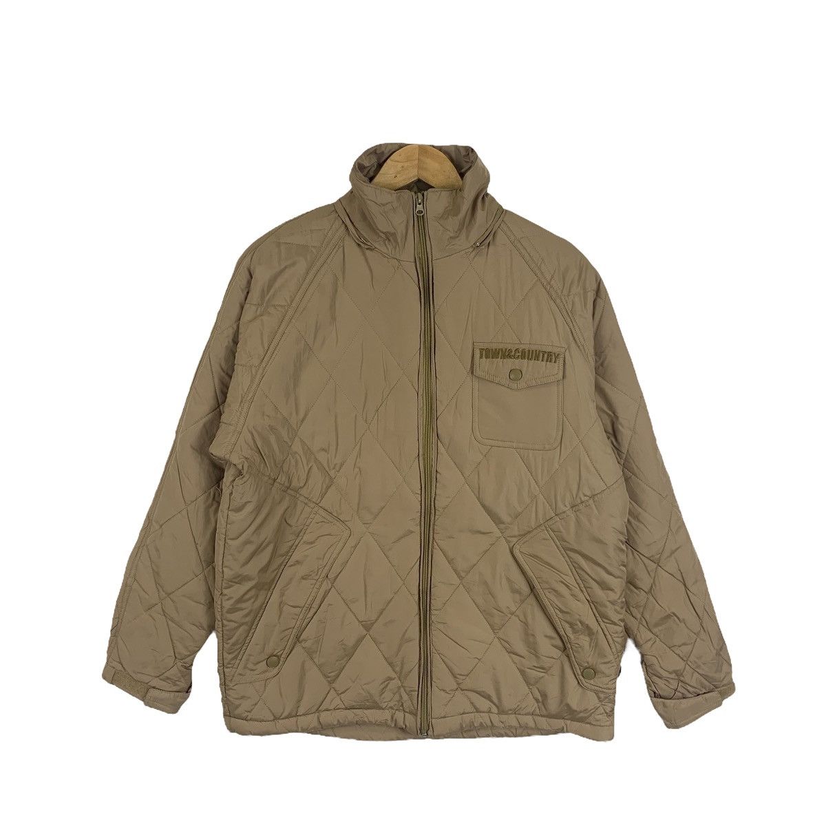 Vintage TOWN & COUNTRY Hawaiian Zipper Windbreaker Light Jacket Size US M / EU 48-50 / 2 - 1 Thumbnail
