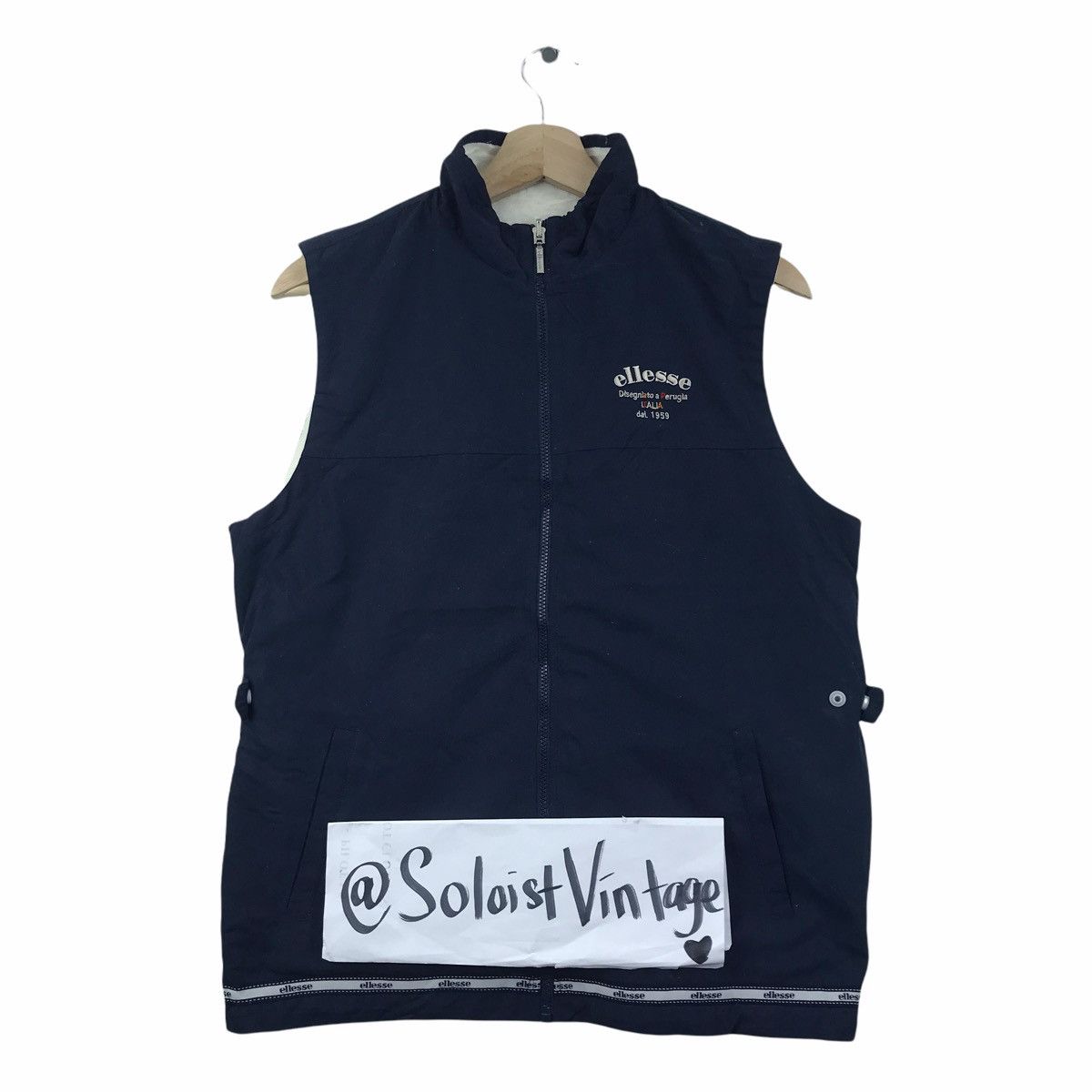 Ellesse ELLESSE ITALIA REVERSIBLE Fleece Sport Outdoor Vest Jacket Size US M / EU 48-50 / 2 - 1 Thumbnail