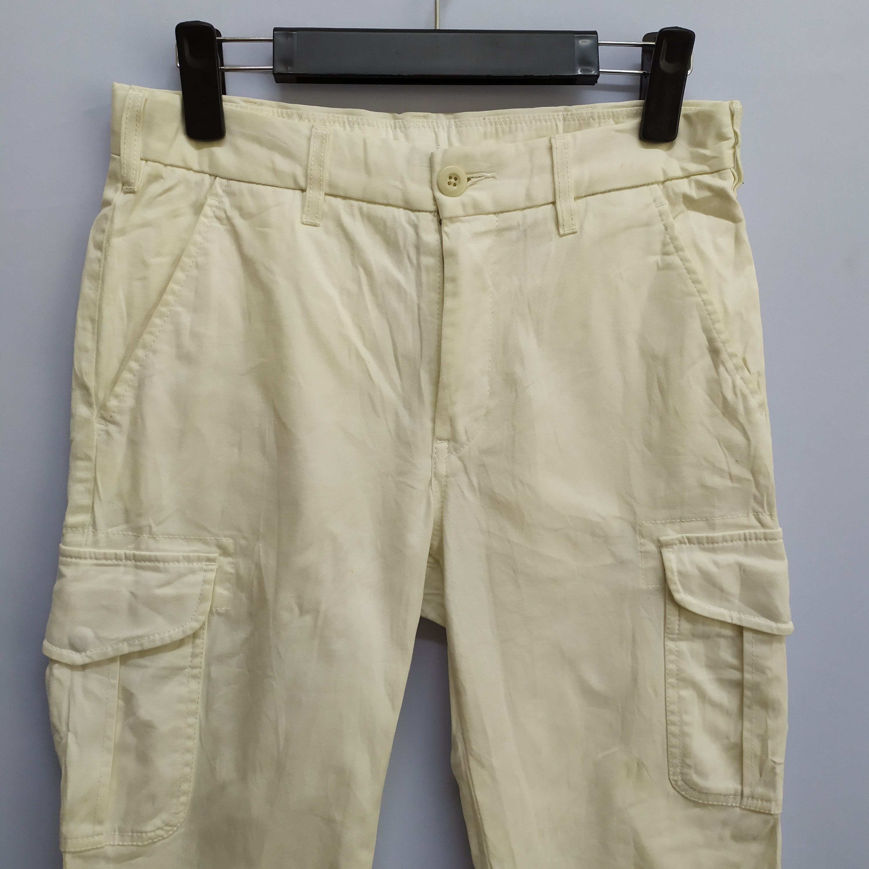 Japanese Brand JAPANESE BRAND WHITE YELLOW CARGO PANTS SKINNY Size US 29 - 2 Thumbnail