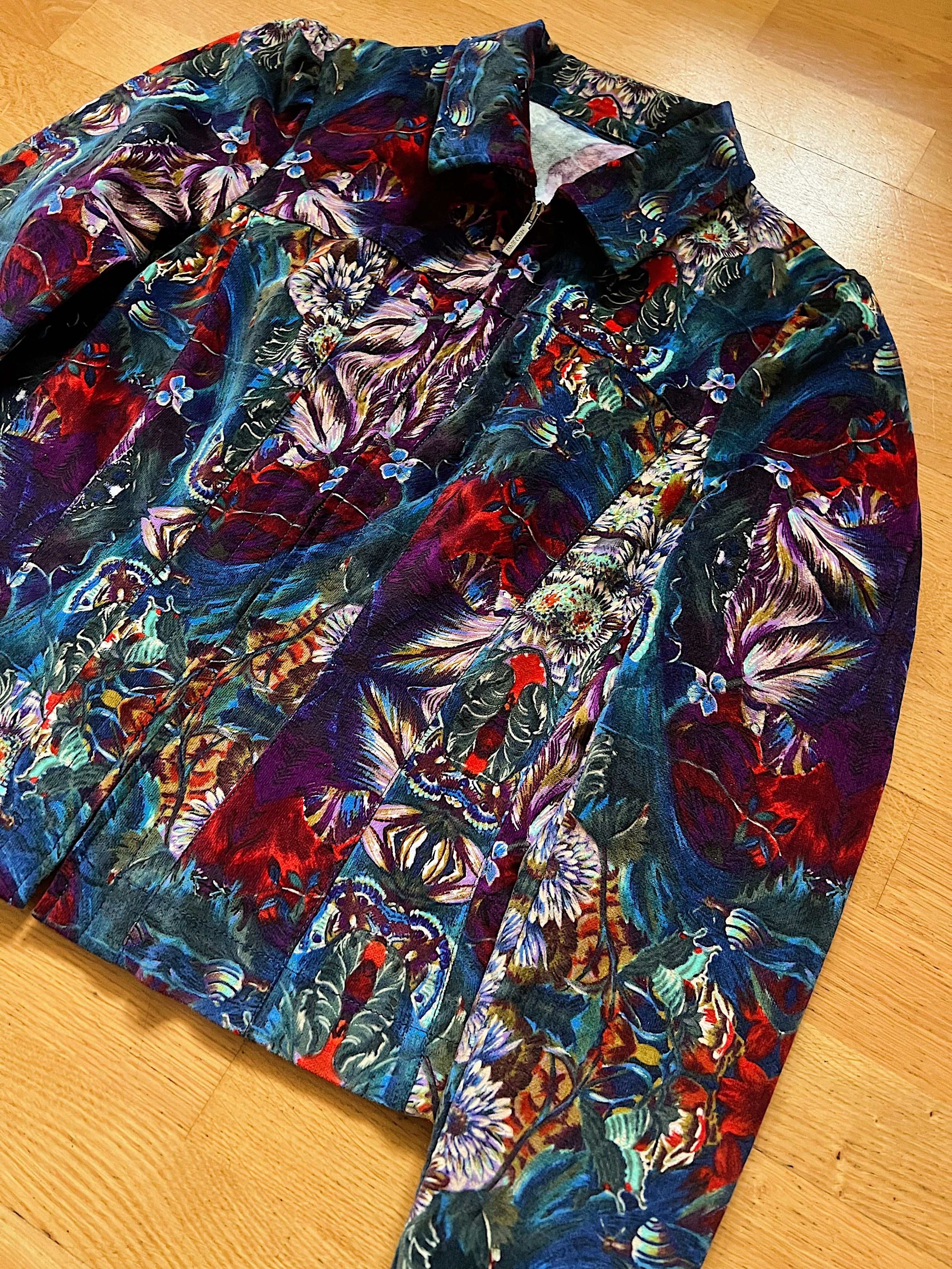 Kenzo Kenzo Corduroy Full Print Multicolour Zip Light Jacket Size S / US 4 / IT 40 - 9 Thumbnail