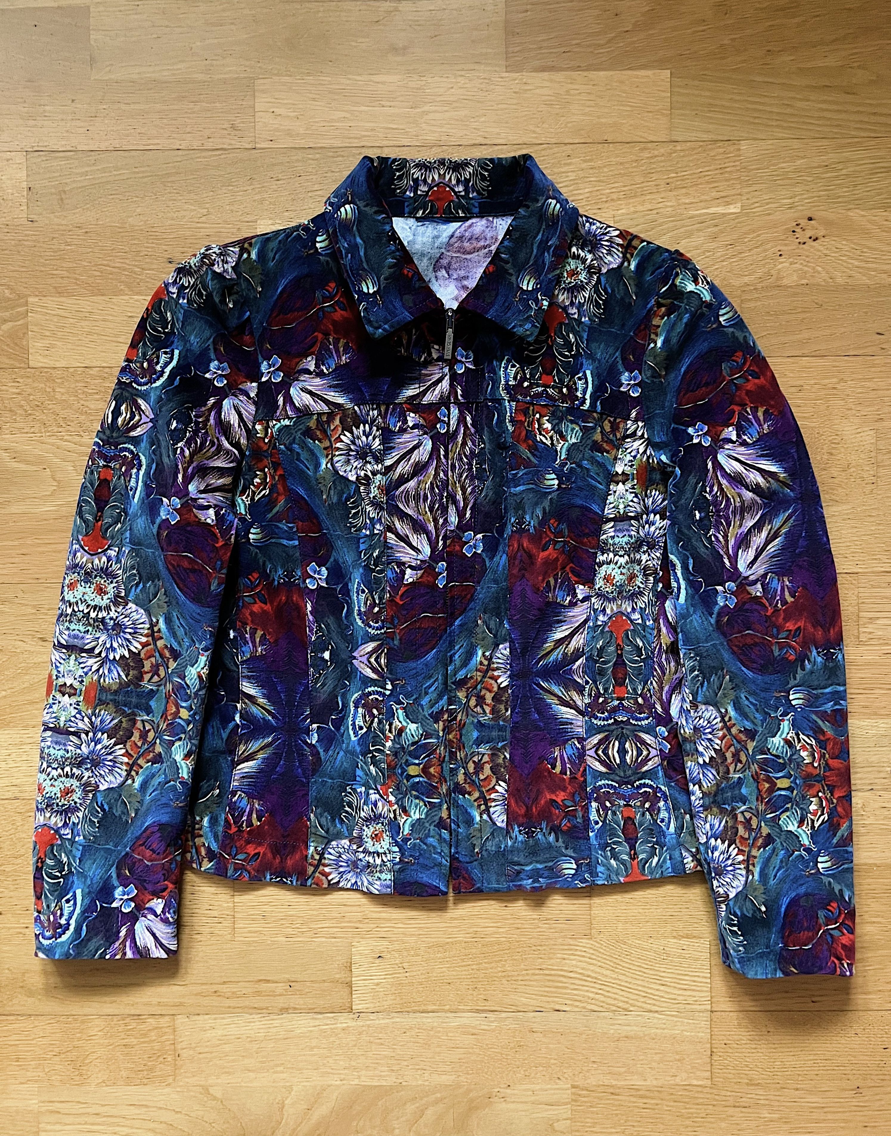 Kenzo Kenzo Corduroy Full Print Multicolour Zip Light Jacket Size S / US 4 / IT 40 - 8 Thumbnail