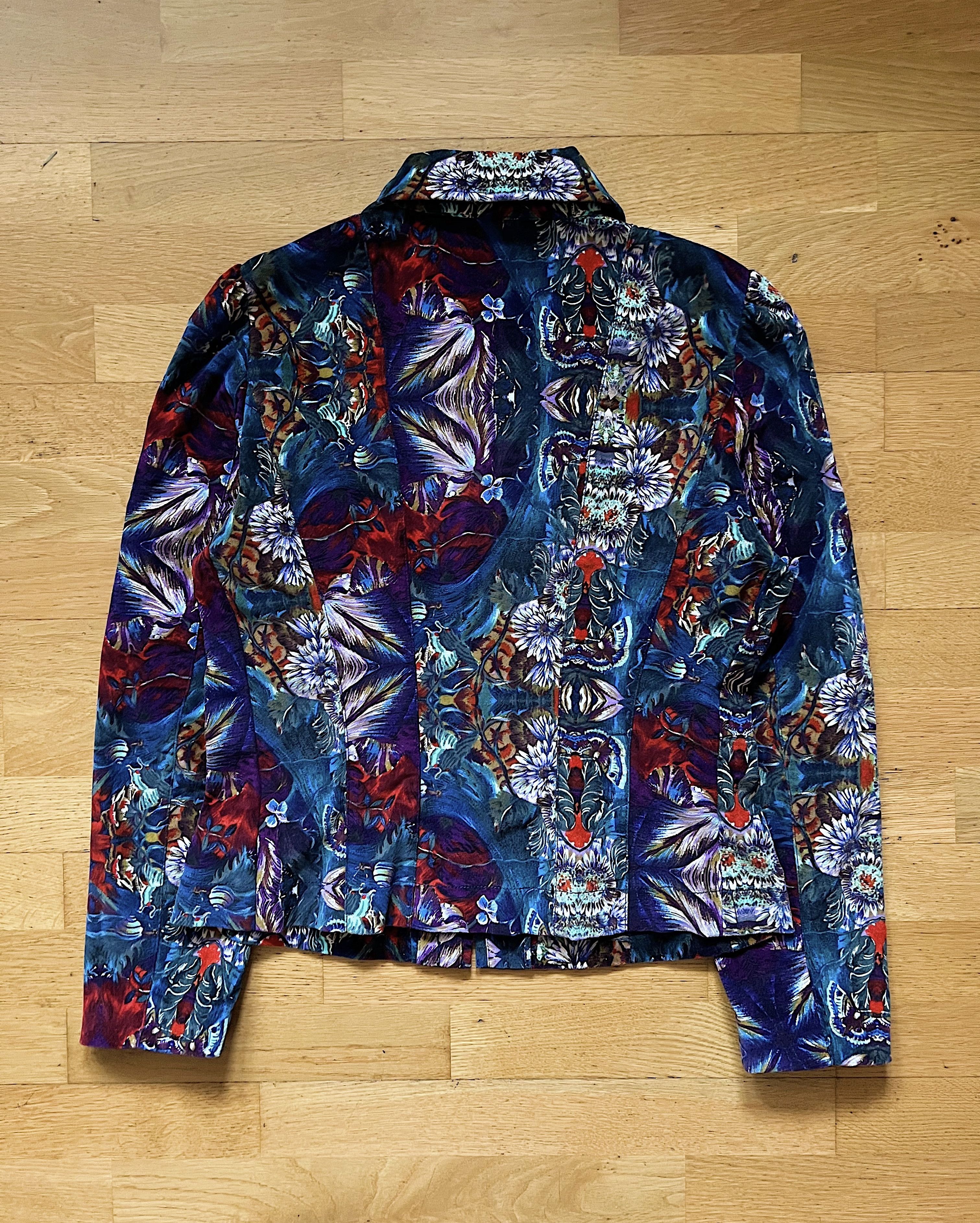 Kenzo Kenzo Corduroy Full Print Multicolour Zip Light Jacket Size S / US 4 / IT 40 - 13 Thumbnail
