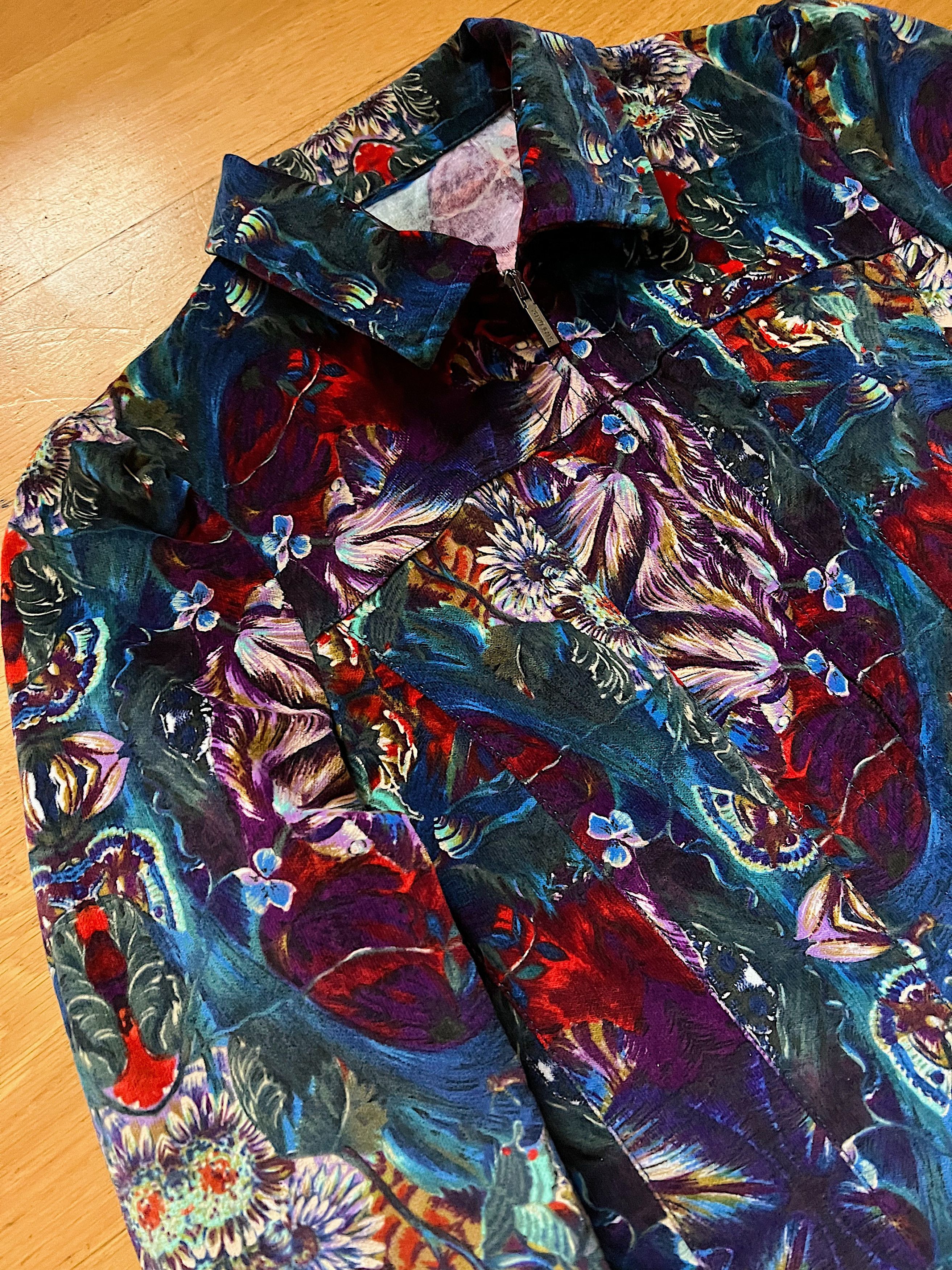 Kenzo Kenzo Corduroy Full Print Multicolour Zip Light Jacket Size S / US 4 / IT 40 - 11 Thumbnail