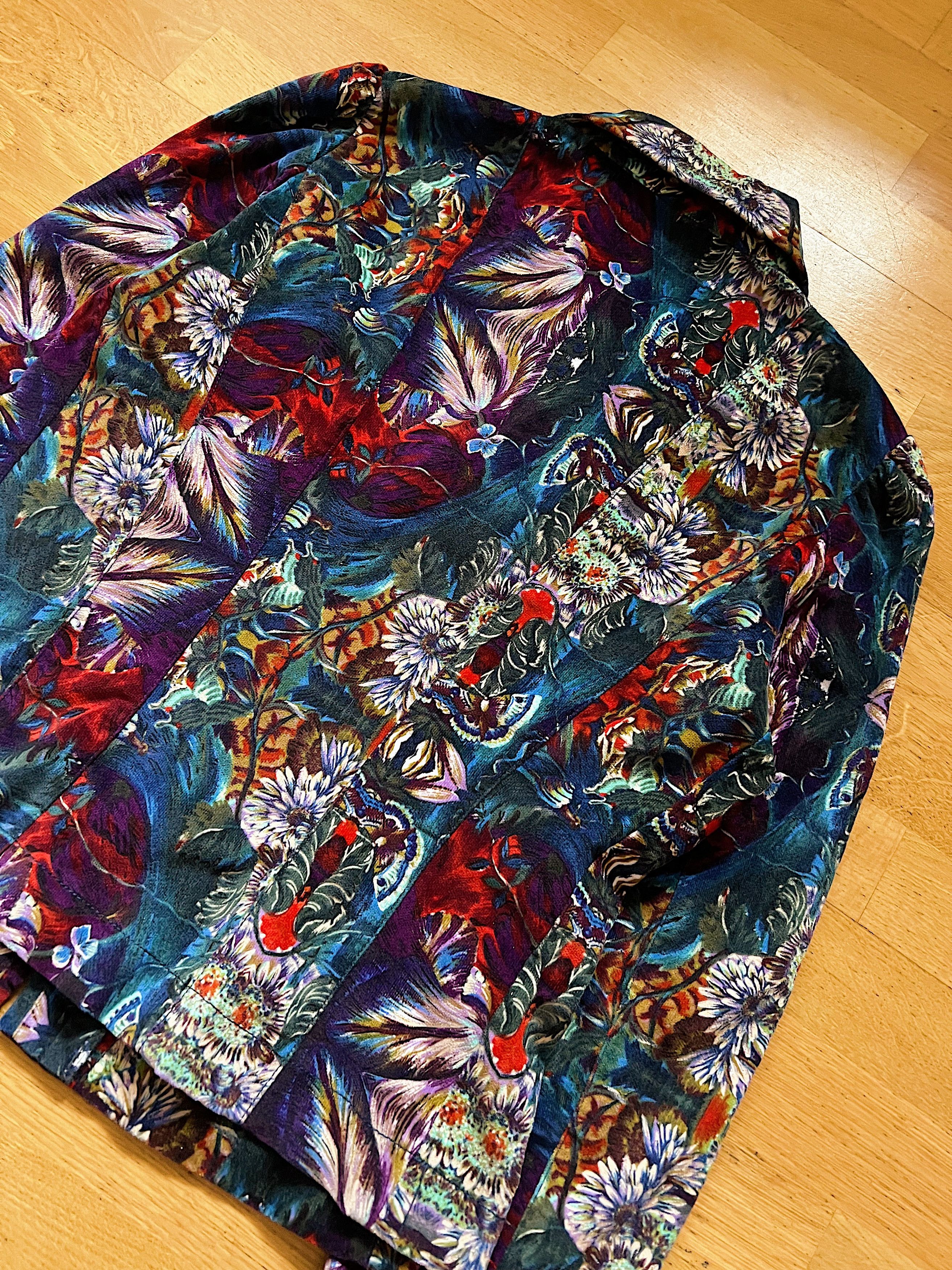 Kenzo Kenzo Corduroy Full Print Multicolour Zip Light Jacket Size S / US 4 / IT 40 - 14 Thumbnail
