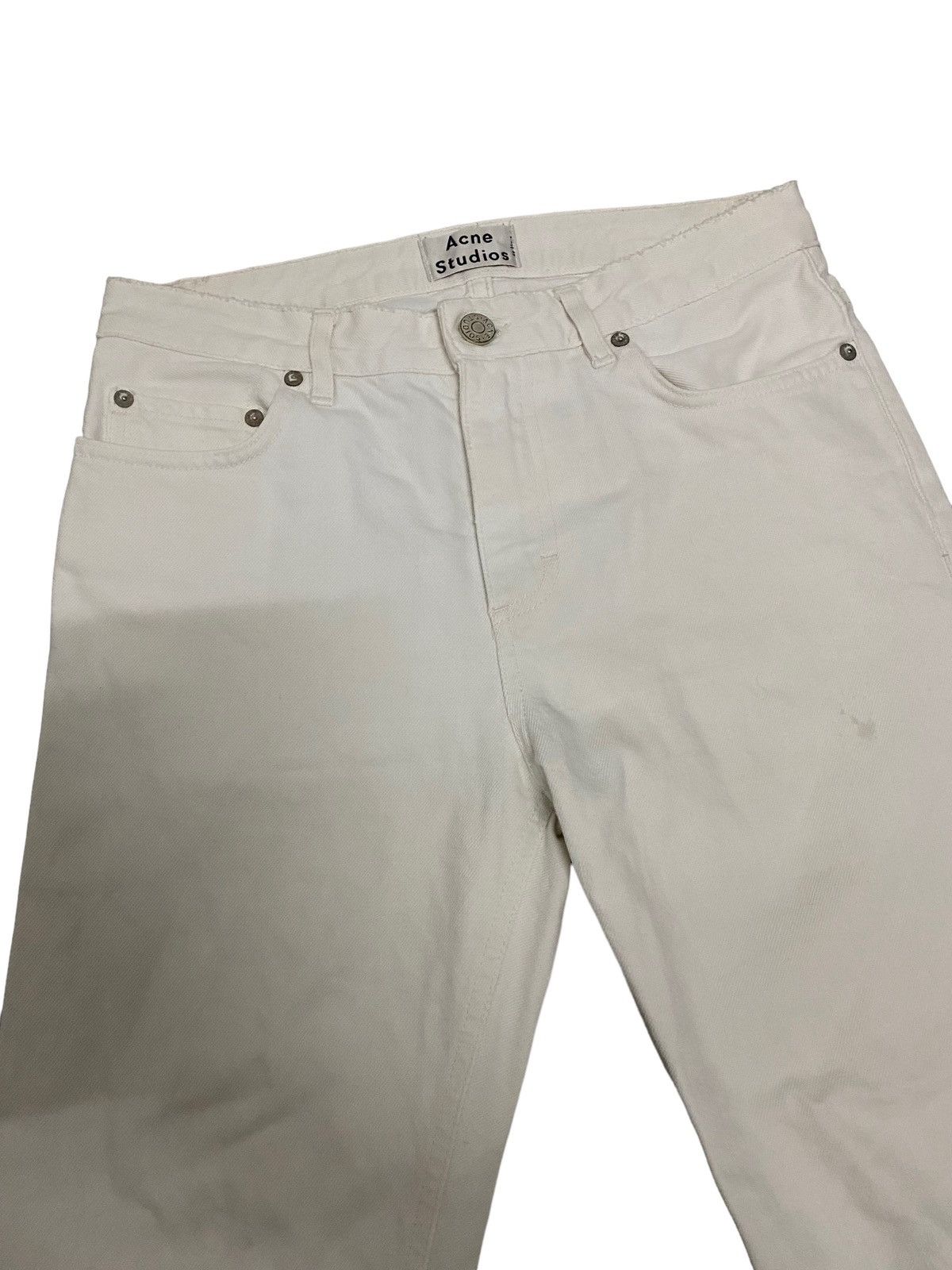 image of Offervintage Acne Studios Pop White Denim Jeans, Women's (Size 29)