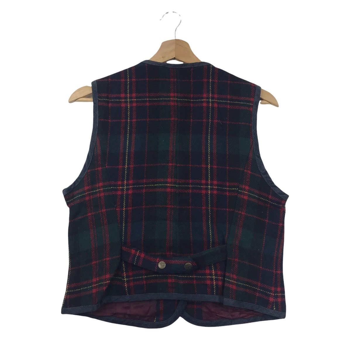 Vintage Vintage TALBOT PETITES USA Tartan Wool Check Vest Jacket Size US S / EU 44-46 / 1 - 7 Thumbnail