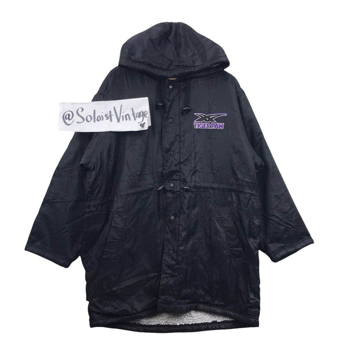 Asics Vintage ASICS TIGER PAW Japan Hoodie Parka Jacket Size US M / EU 48-50 / 2 - 3 Thumbnail