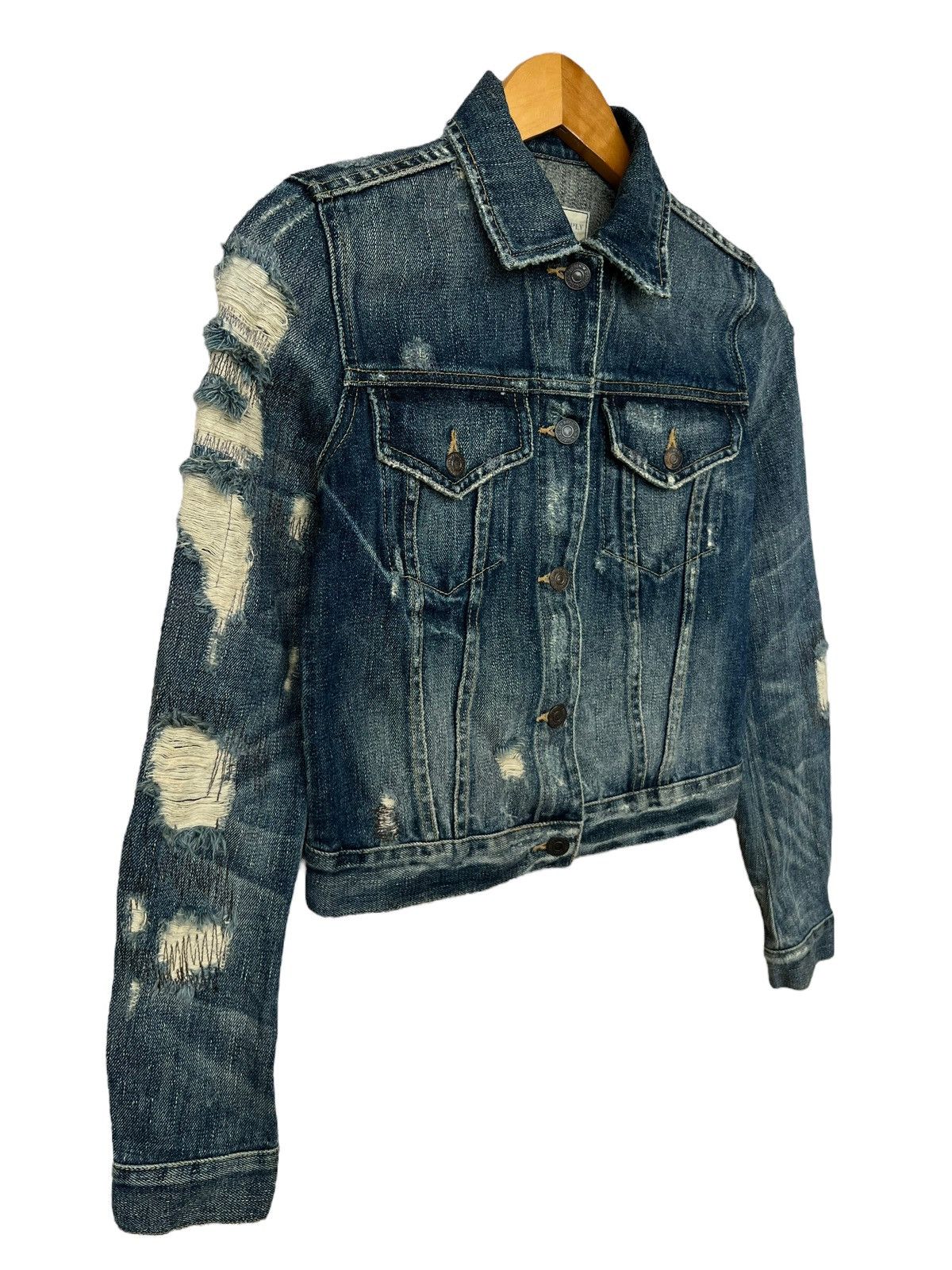 Ralph Lauren Ralph Lauren Type 3 Denim Jacket Distressed Denim Jacket S Size S / US 4 / IT 40 - 3 Thumbnail