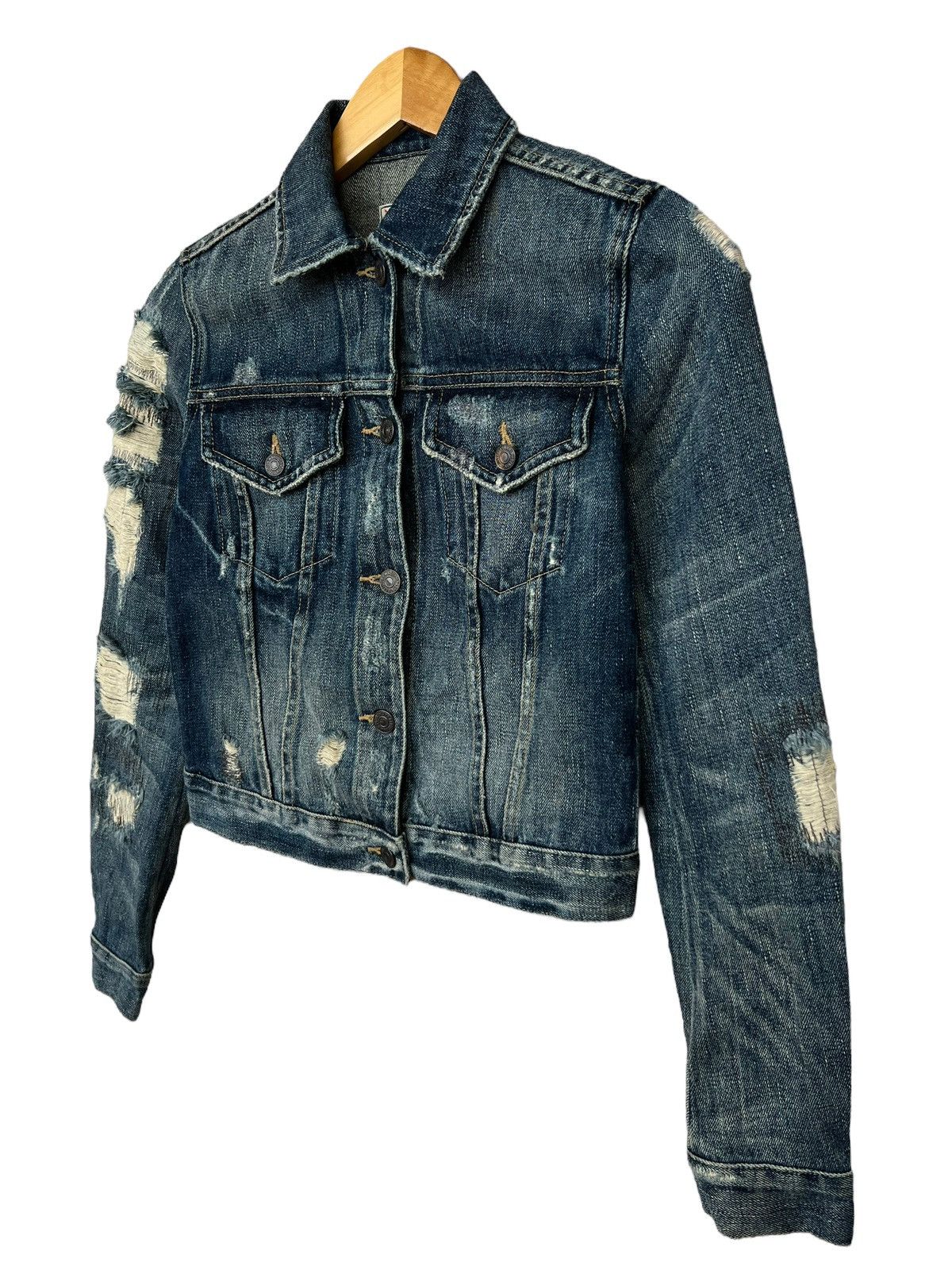 Ralph Lauren Ralph Lauren Type 3 Denim Jacket Distressed Denim Jacket S Size S / US 4 / IT 40 - 4 Thumbnail