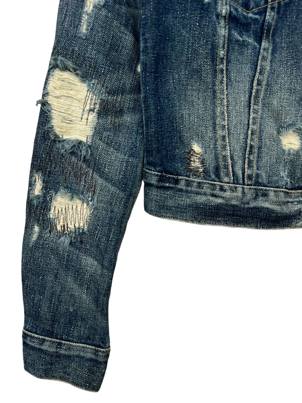 Ralph Lauren Ralph Lauren Type 3 Denim Jacket Distressed Denim Jacket S Size S / US 4 / IT 40 - 7 Thumbnail
