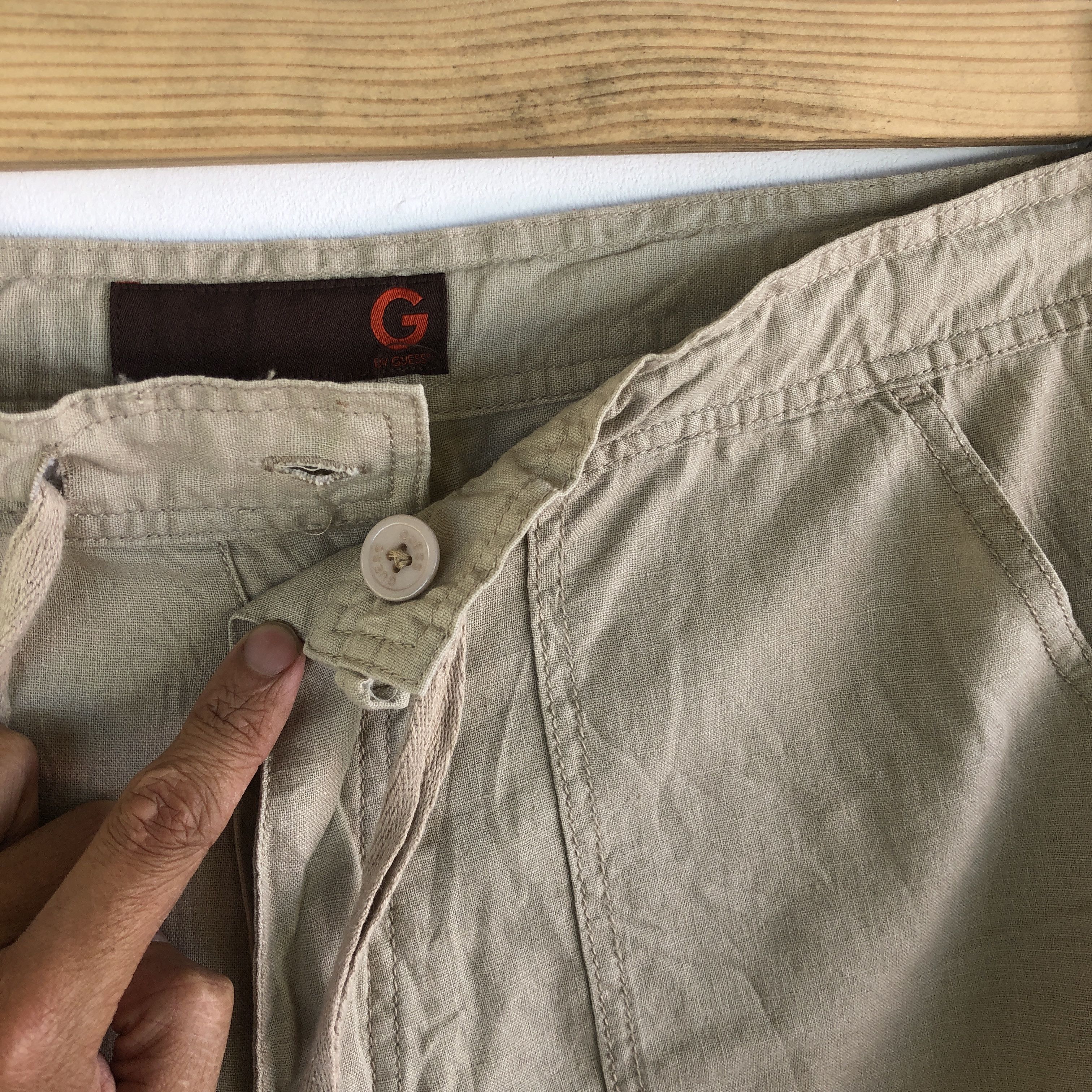 Guess Guess Cargo Pants Fatigue Pants Multi Pocket Baggy Trousers Size US 34 / EU 50 - 8 Thumbnail