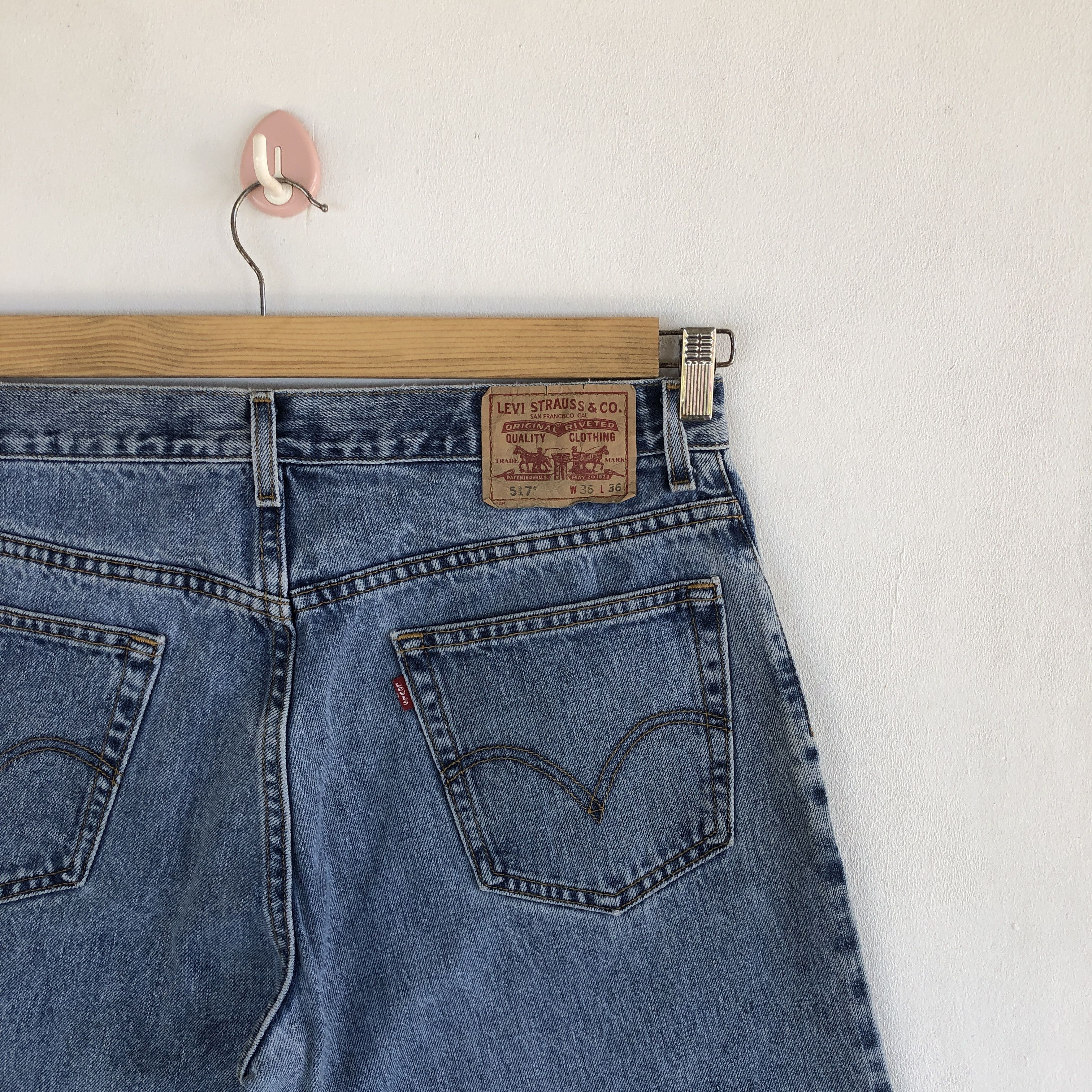 Levi's Vintage Levis Wide Leg Jeans Flare Levi's 517 Bootcut Denim Size US 34 / EU 50 - 7 Thumbnail
