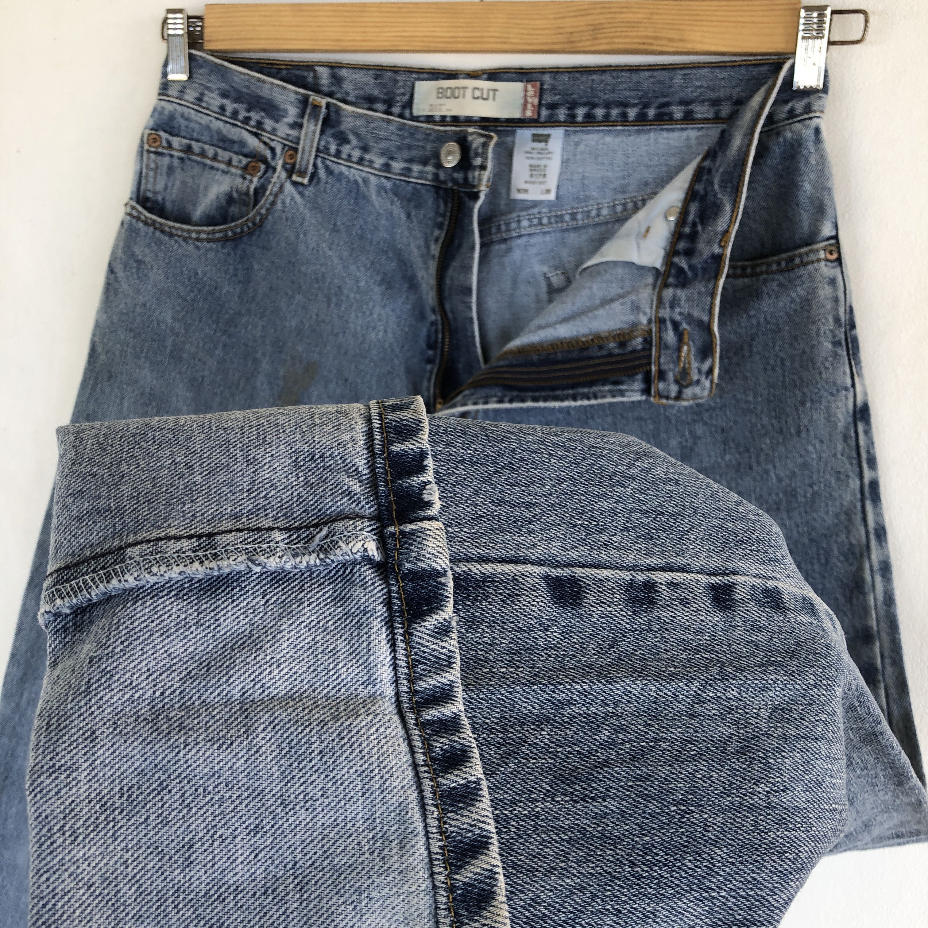 Levi's Vintage Levis Wide Leg Jeans Flare Levi's 517 Bootcut Denim Size US 34 / EU 50 - 10 Thumbnail