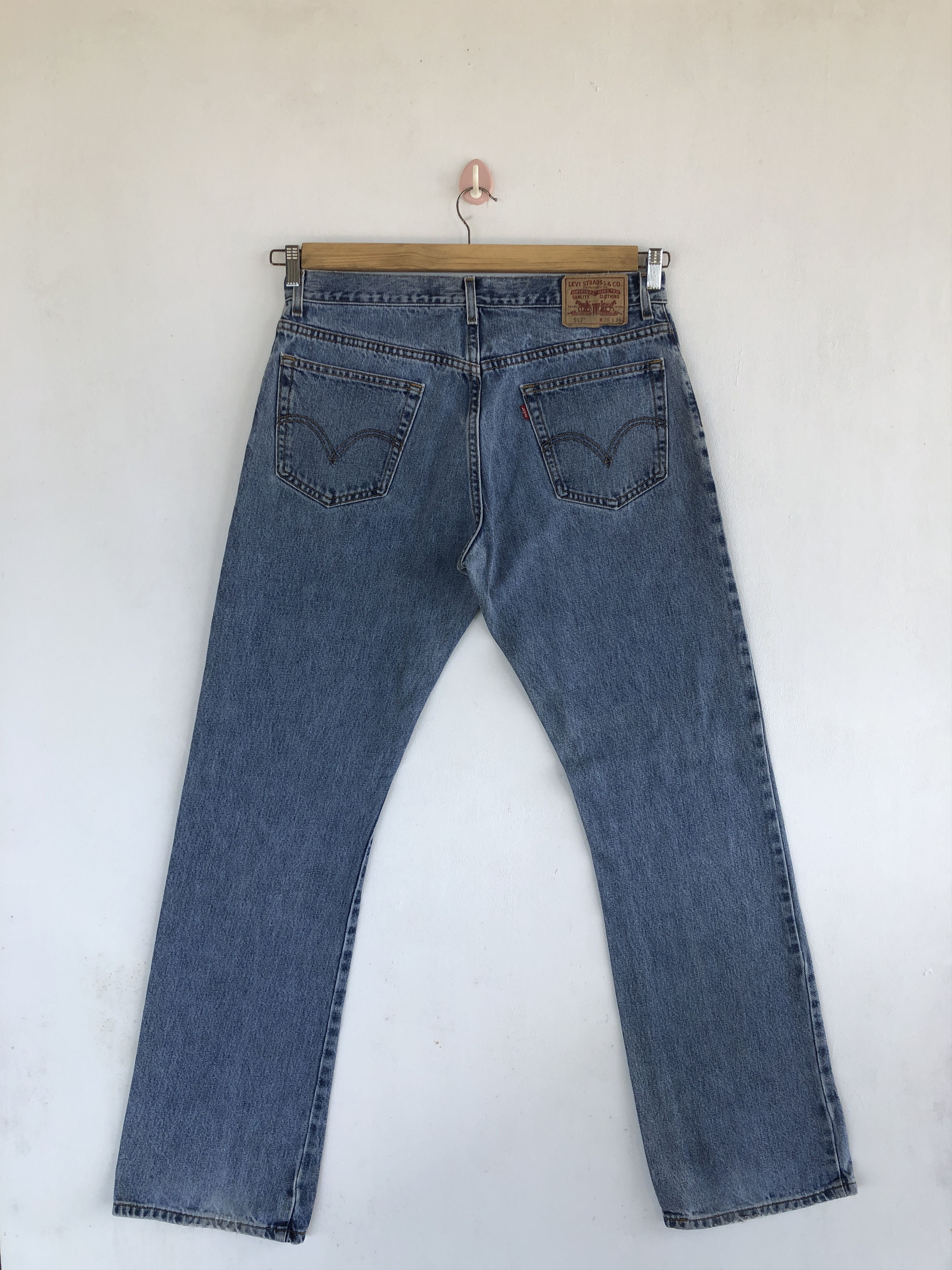 Levi's Vintage Levis Wide Leg Jeans Flare Levi's 517 Bootcut Denim Size US 34 / EU 50 - 2 Thumbnail