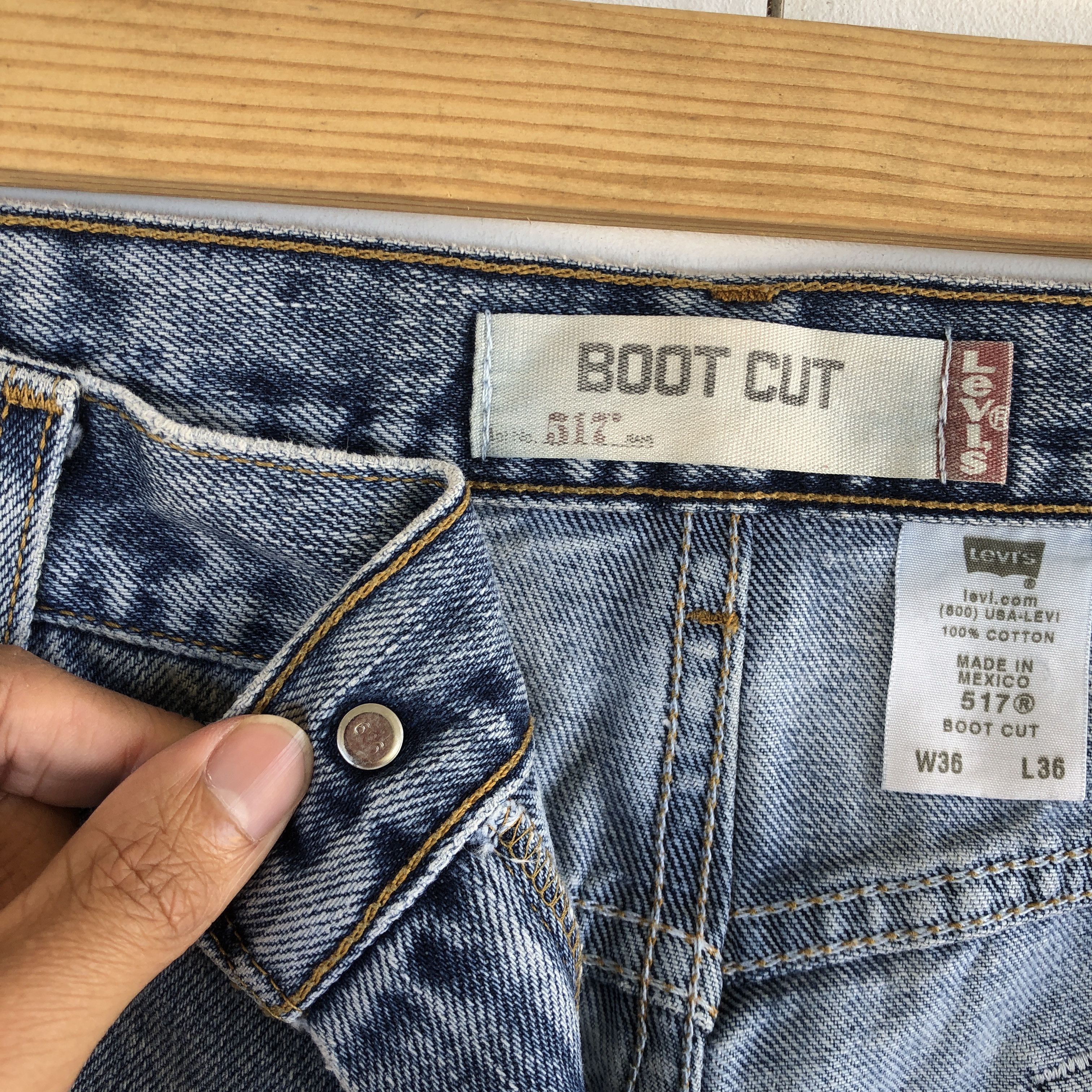 Levi's Vintage Levis Wide Leg Jeans Flare Levi's 517 Bootcut Denim Size US 34 / EU 50 - 9 Thumbnail