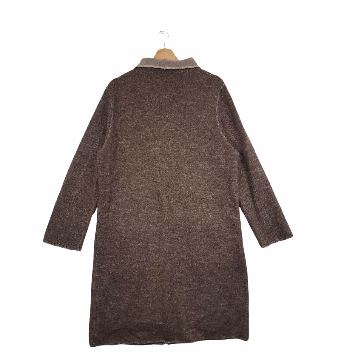 Japanese Brand JAPANESQUE THIRTY Japanese Brand Brown Long Coat Size US M / EU 48-50 / 2 - 2 Thumbnail