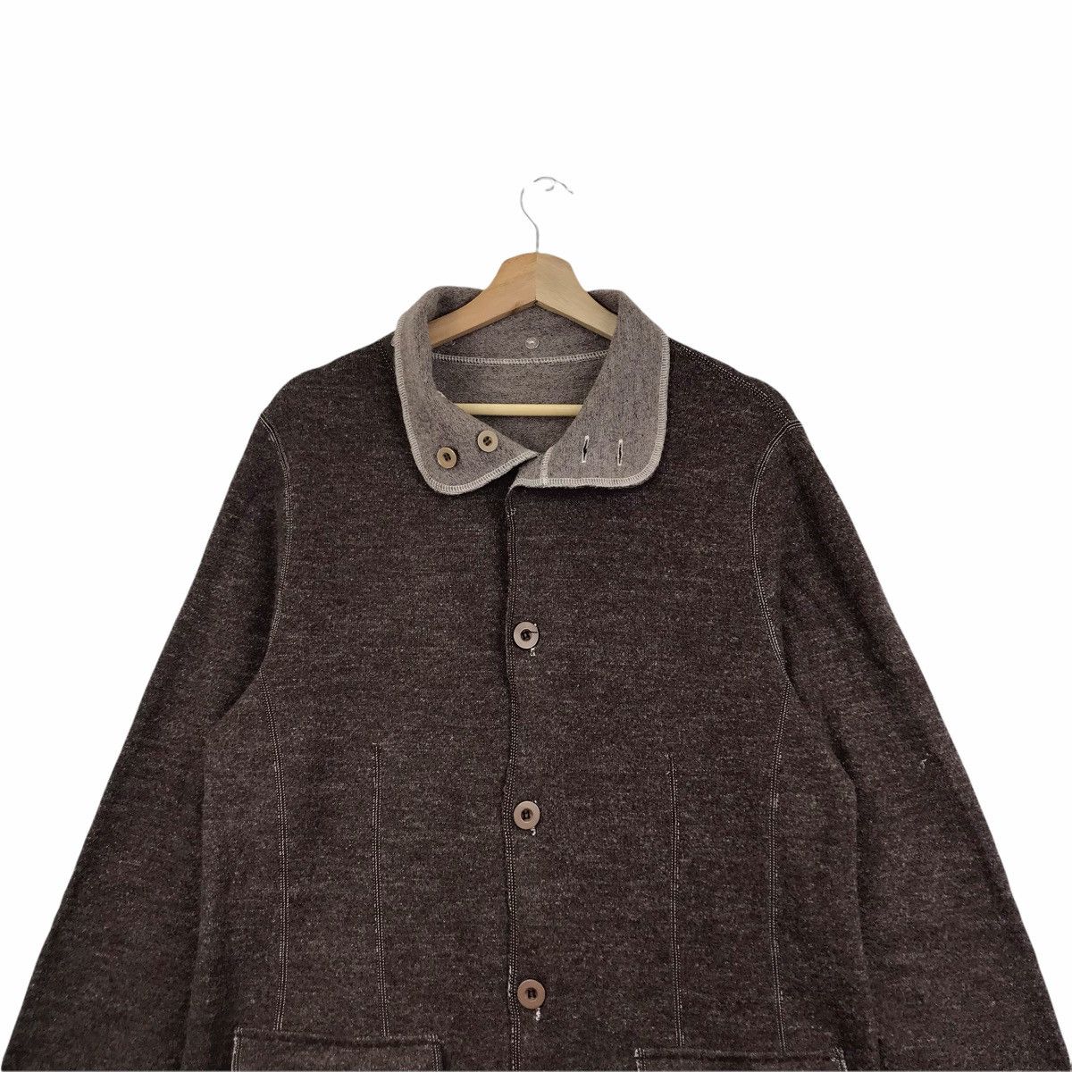 Japanese Brand JAPANESQUE THIRTY Japanese Brand Brown Long Coat Size US M / EU 48-50 / 2 - 3 Thumbnail