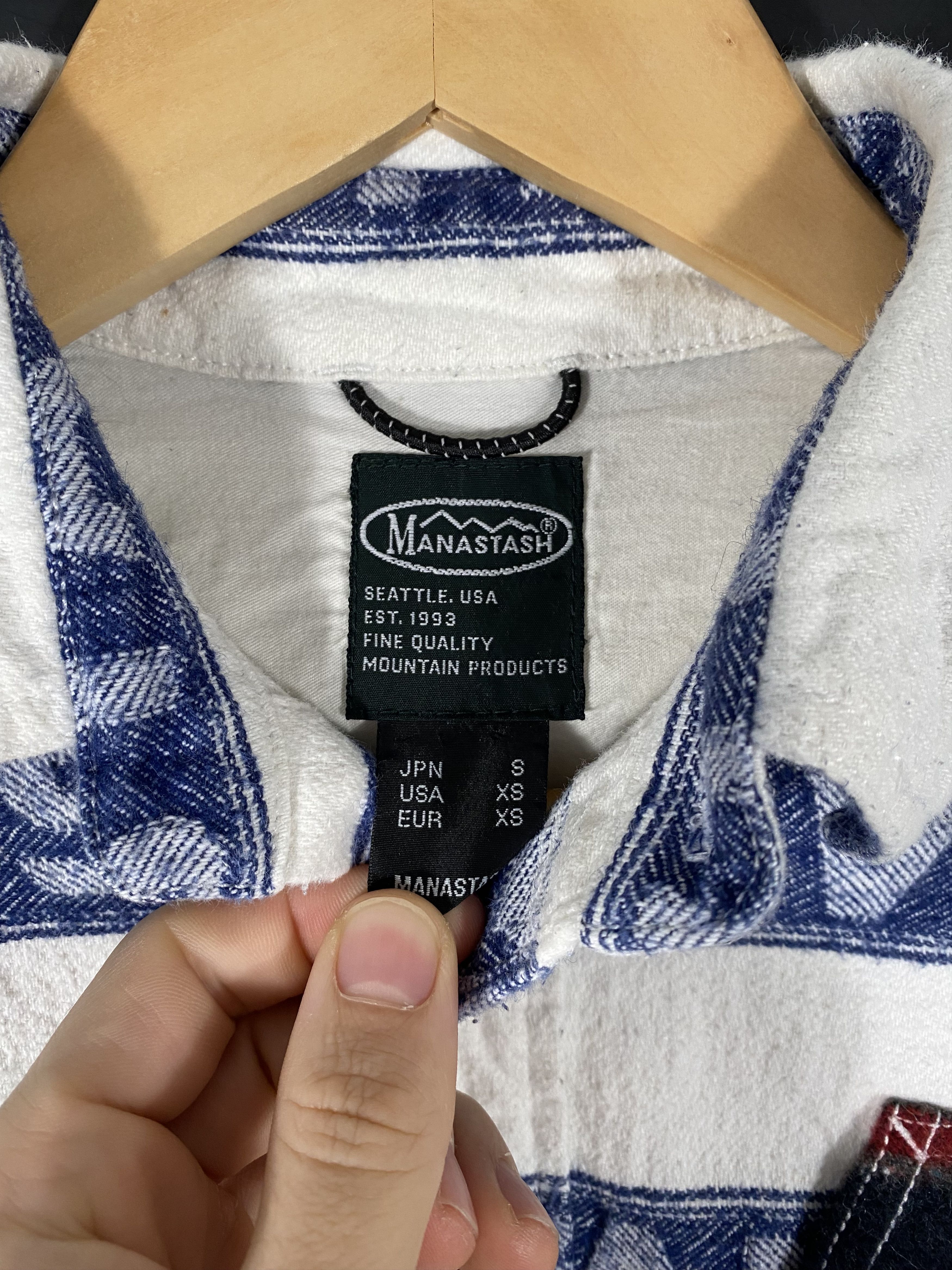Manastash Manastach Hemp Cut and Sew Button Up Shirt Size US XS / EU 42 / 0 - 2 Thumbnail