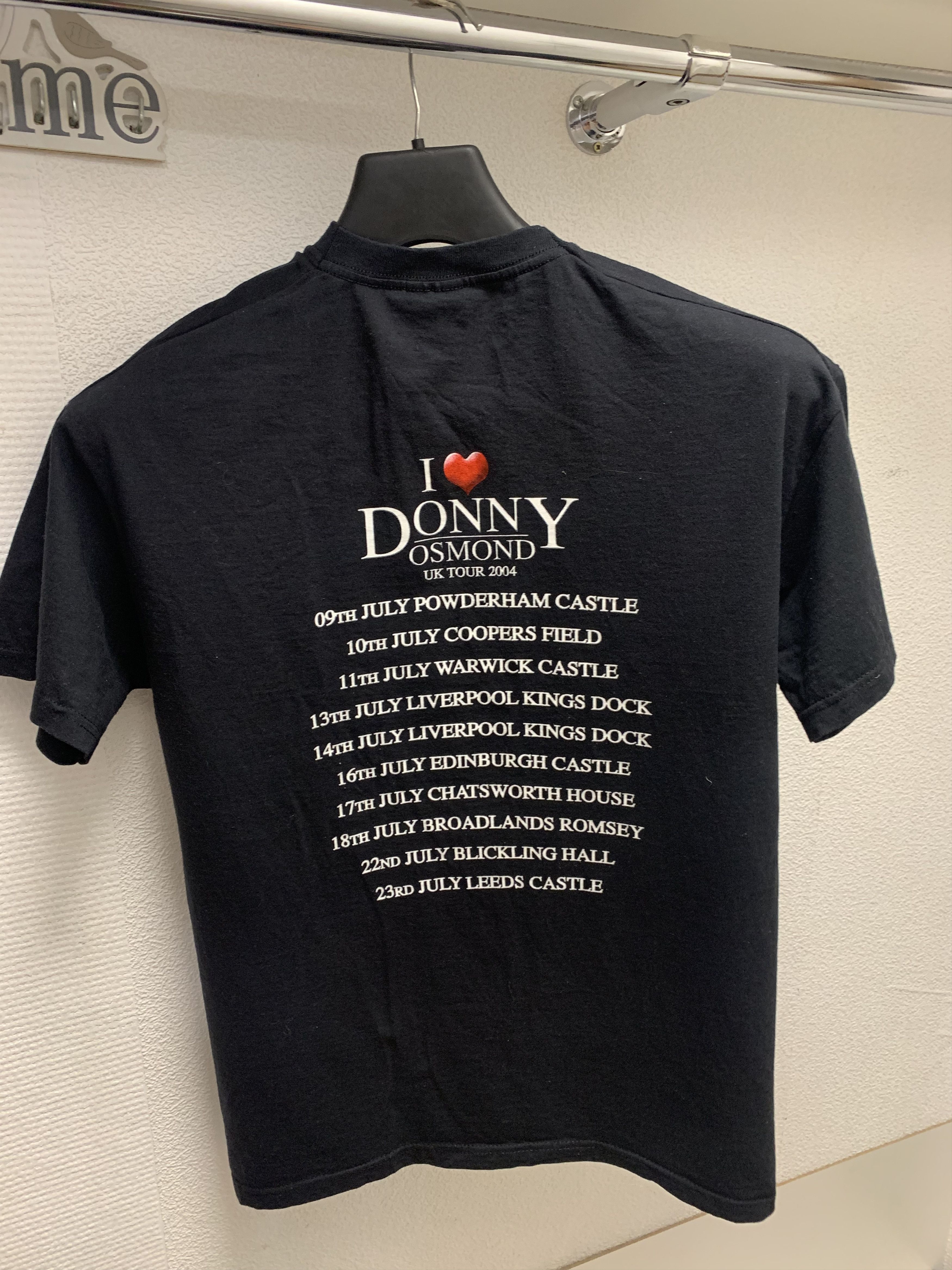 Fruit Of The Loom Donny osmond 2004 M size black tour t-shirt big logo Size US M / EU 48-50 / 2 - 5 Thumbnail