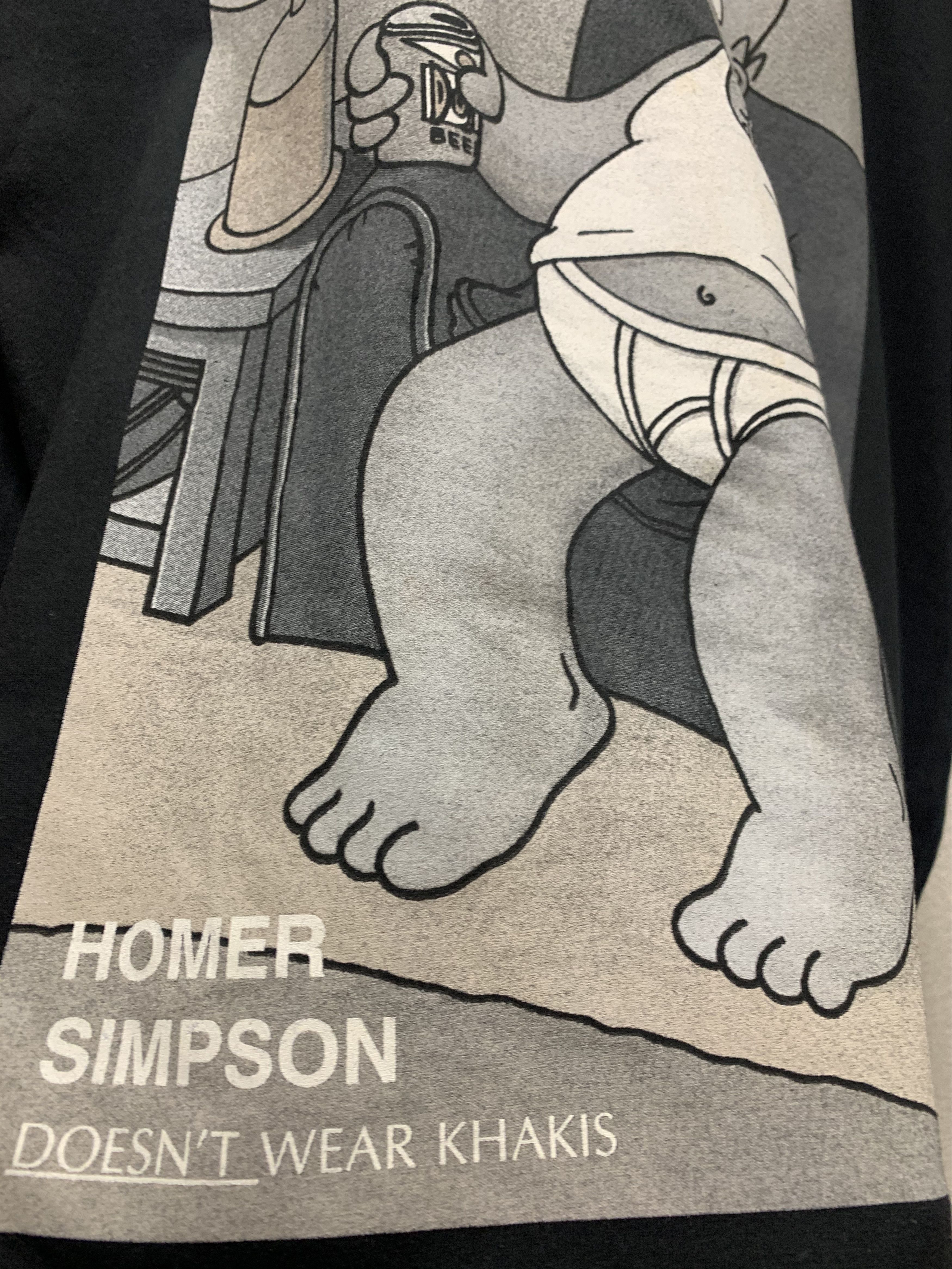 The Simpsons Homer Simpson 1995 vintage t-shirt movie Xl black Size US XL / EU 56 / 4 - 4 Thumbnail