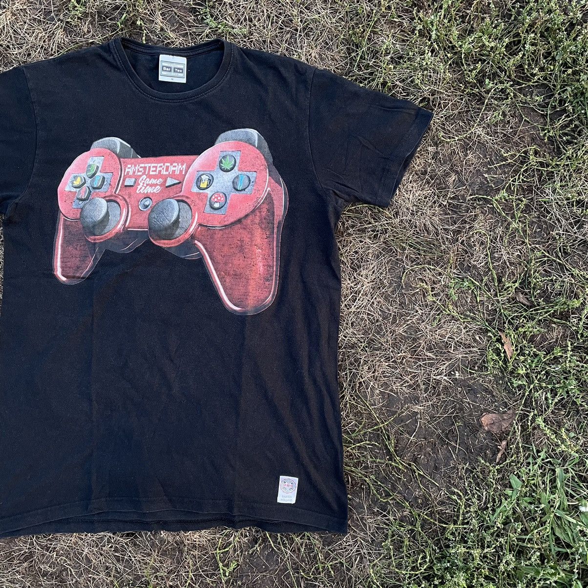 Vintage Vintage 90s Y2K Graphic Gaming Controller Tee Faded Black M Size US M / EU 48-50 / 2 - 2 Thumbnail