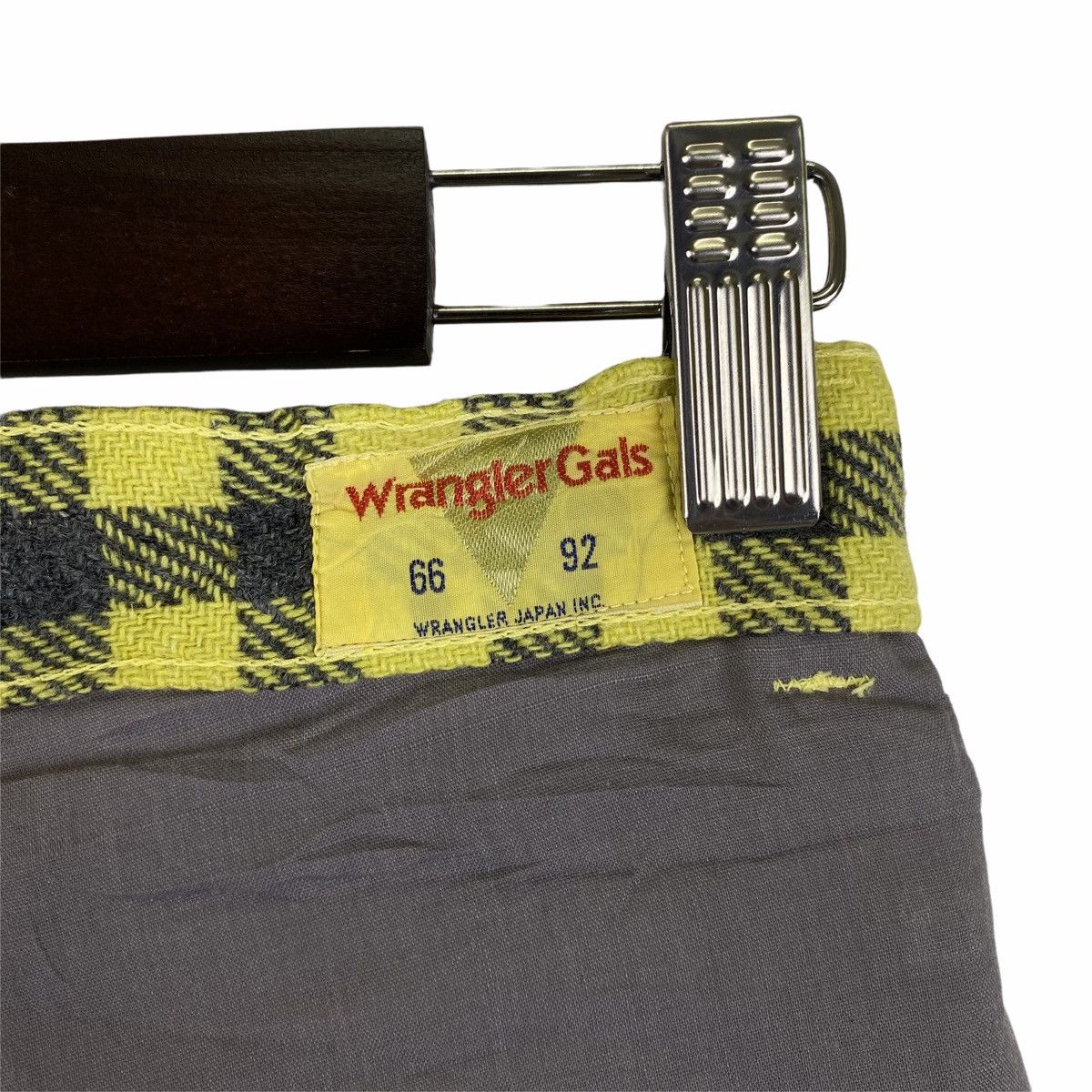 Vintage × Wrangler Vintage WRANGLER Gals Checkered Tartan Wool Casual Pants Size US 26 / EU 42 - 10 Thumbnail