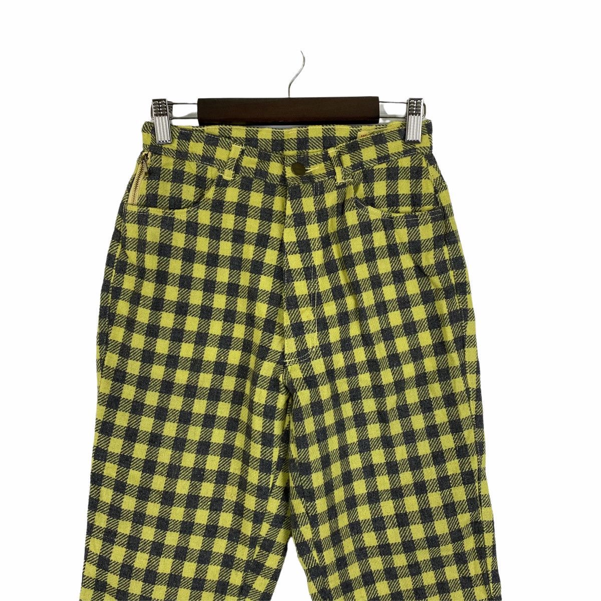 Vintage × Wrangler Vintage WRANGLER Gals Checkered Tartan Wool Casual Pants Size US 26 / EU 42 - 4 Thumbnail