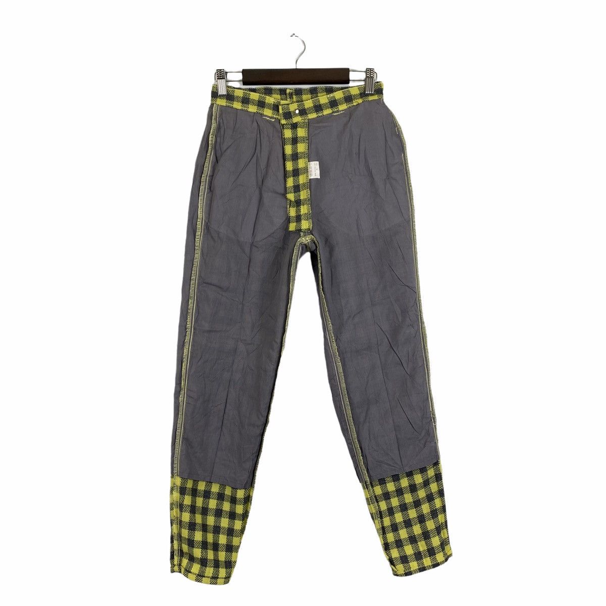 Vintage × Wrangler Vintage WRANGLER Gals Checkered Tartan Wool Casual Pants Size US 26 / EU 42 - 3 Thumbnail