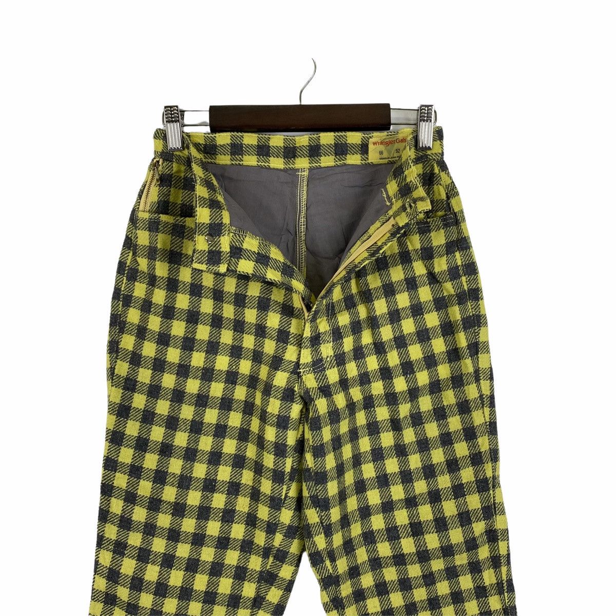 Vintage × Wrangler Vintage WRANGLER Gals Checkered Tartan Wool Casual Pants Size US 26 / EU 42 - 5 Thumbnail