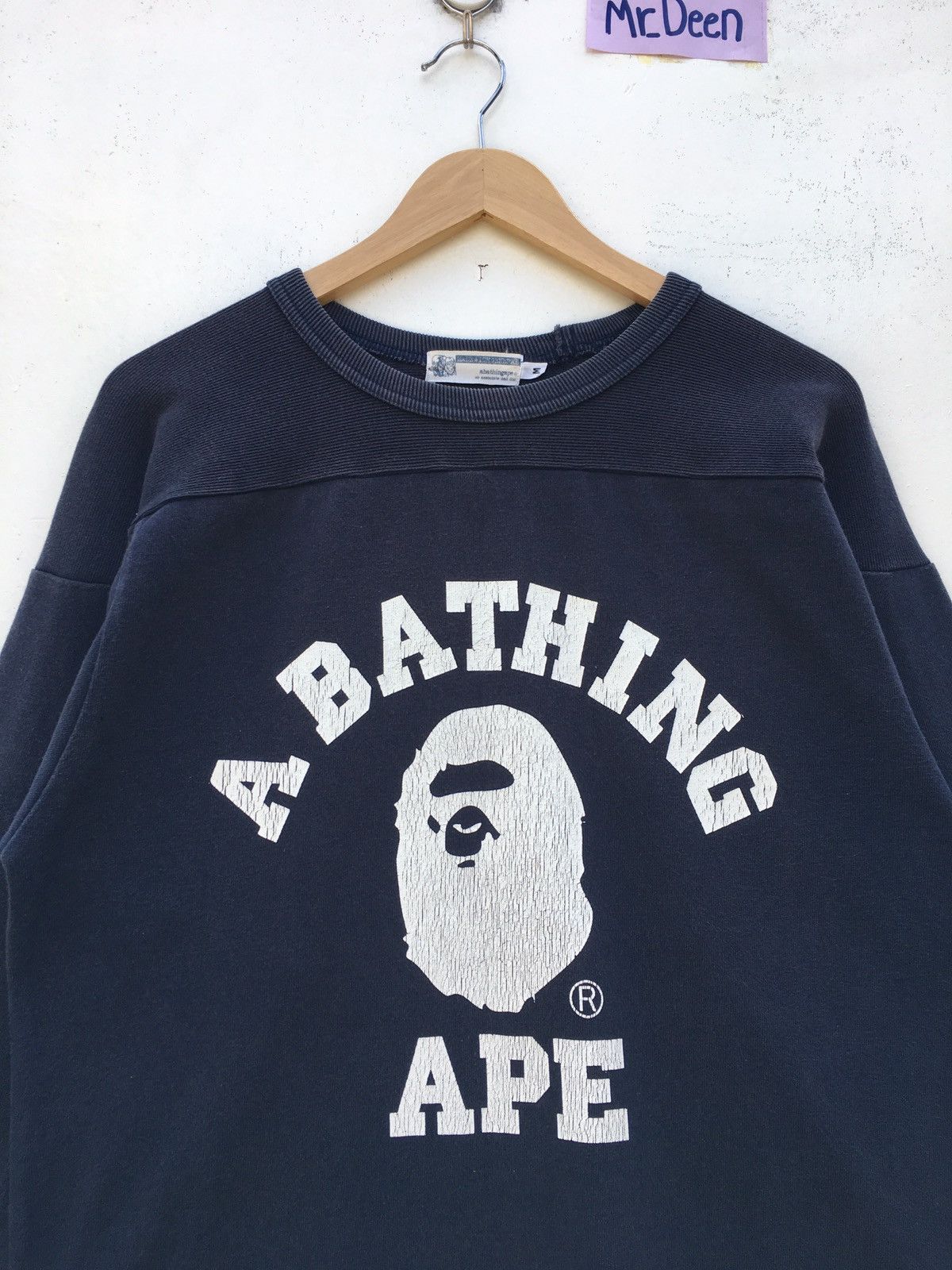 Bape College Long Sleeve Tee Size US L / EU 52-54 / 3 - 3 Thumbnail