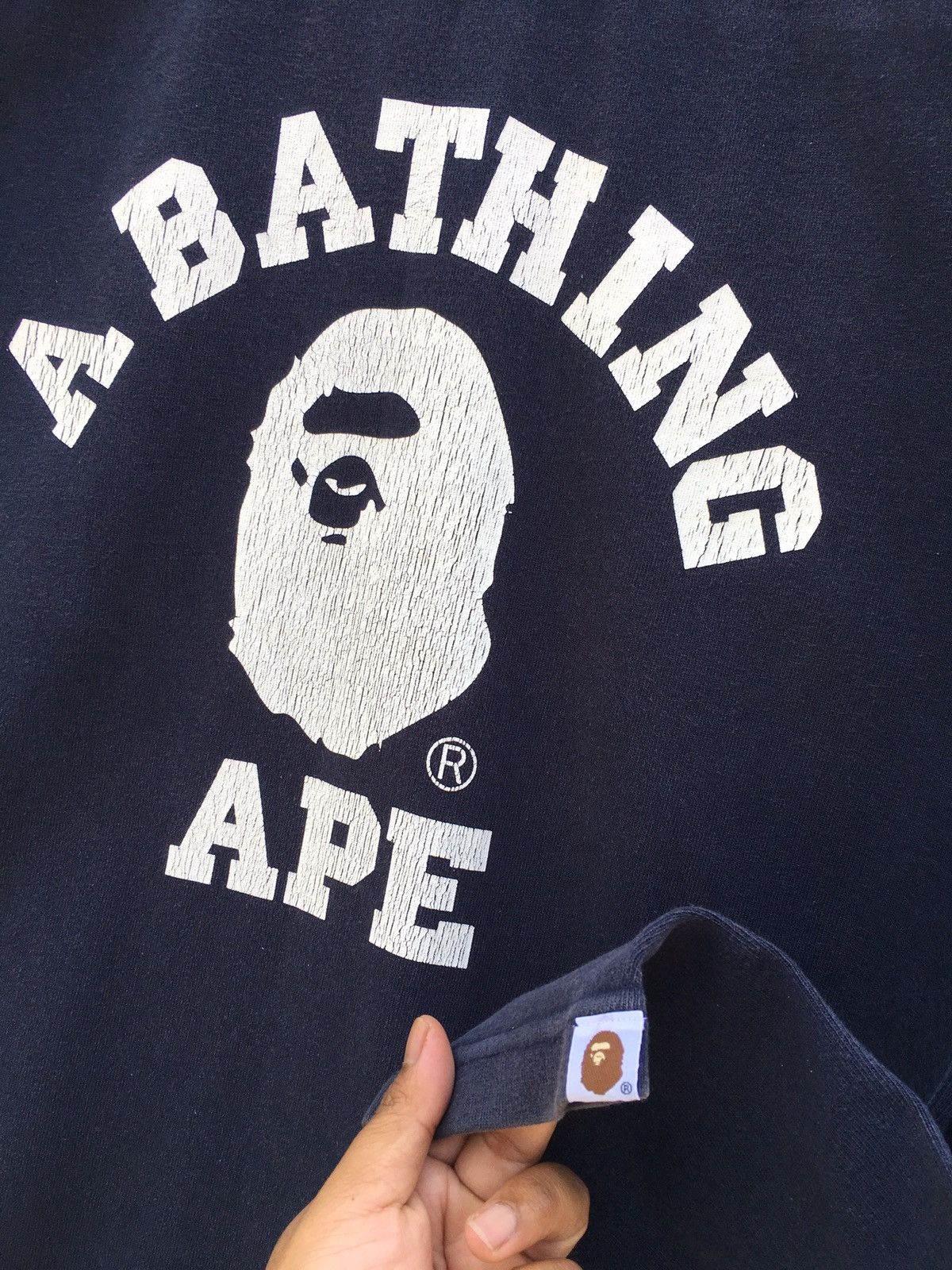 Bape College Long Sleeve Tee Size US L / EU 52-54 / 3 - 5 Thumbnail