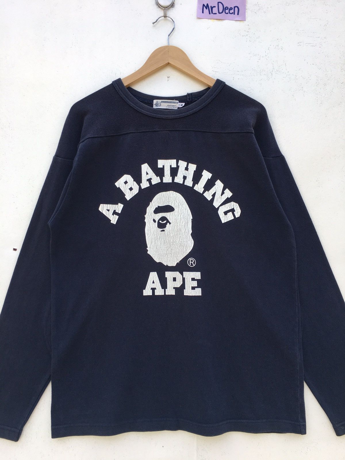 Bape College Long Sleeve Tee Size US L / EU 52-54 / 3 - 1 Thumbnail
