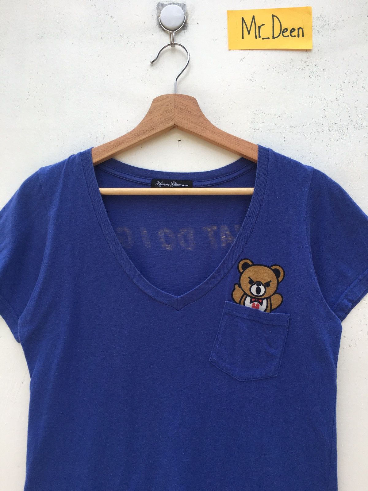Hysteric Glamour Vintage Hysteric Glamour V Neck Tshirt Size US S / EU 44-46 / 1 - 8 Thumbnail