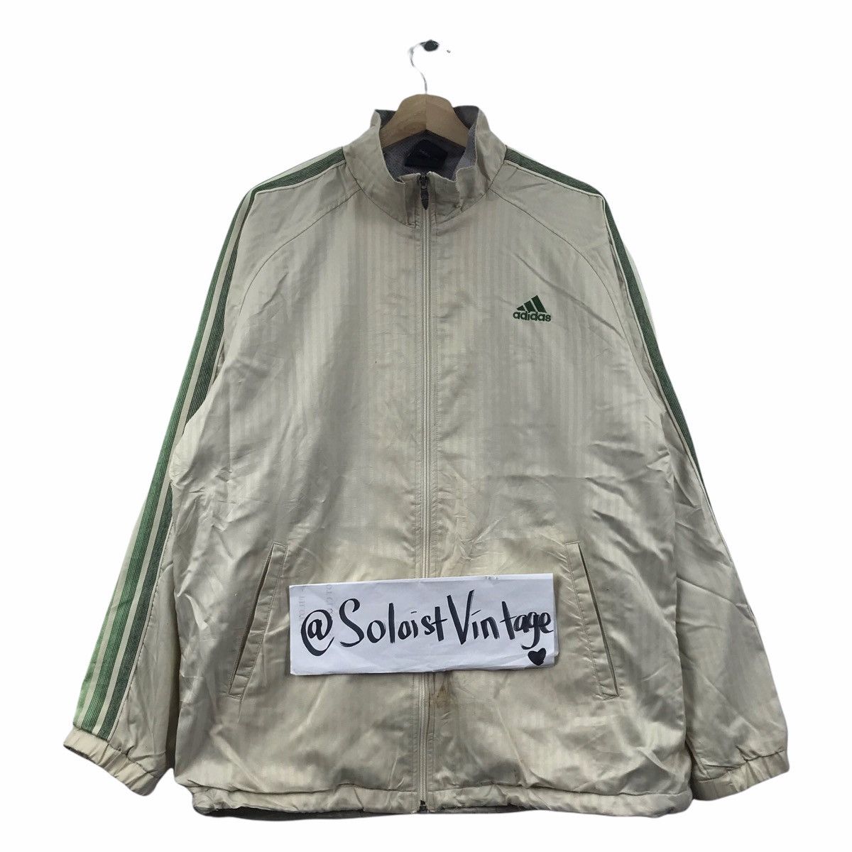 Adidas ADIDAS EQUIPMENT Three Stripes Side Tape Windbreaker Jacket Size US M / EU 48-50 / 2 - 1 Thumbnail