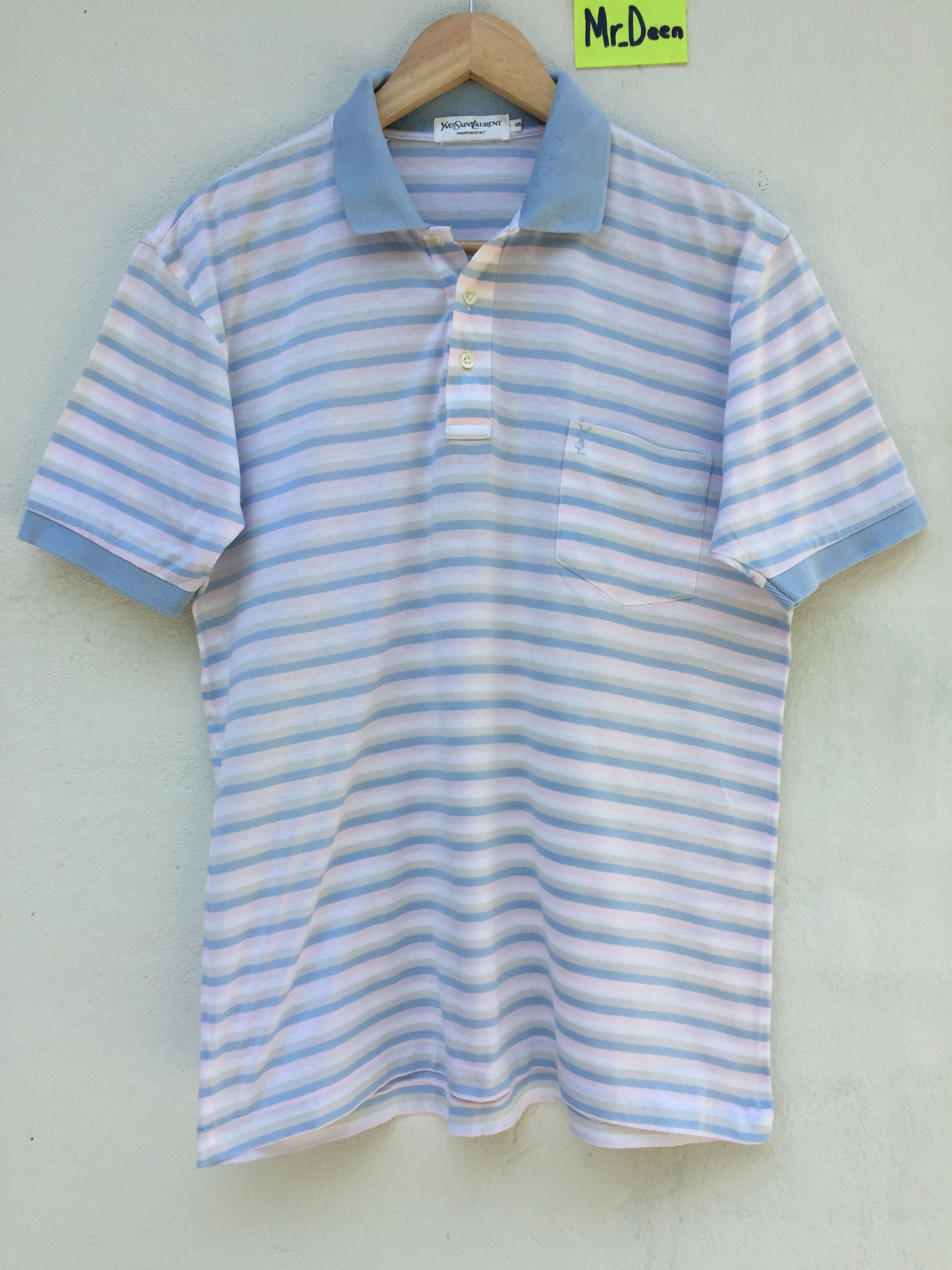 Yves Saint Laurent Yves Saint Laurent Menswear Stripes Shirt Size US S / EU 44-46 / 1 - 1 Thumbnail