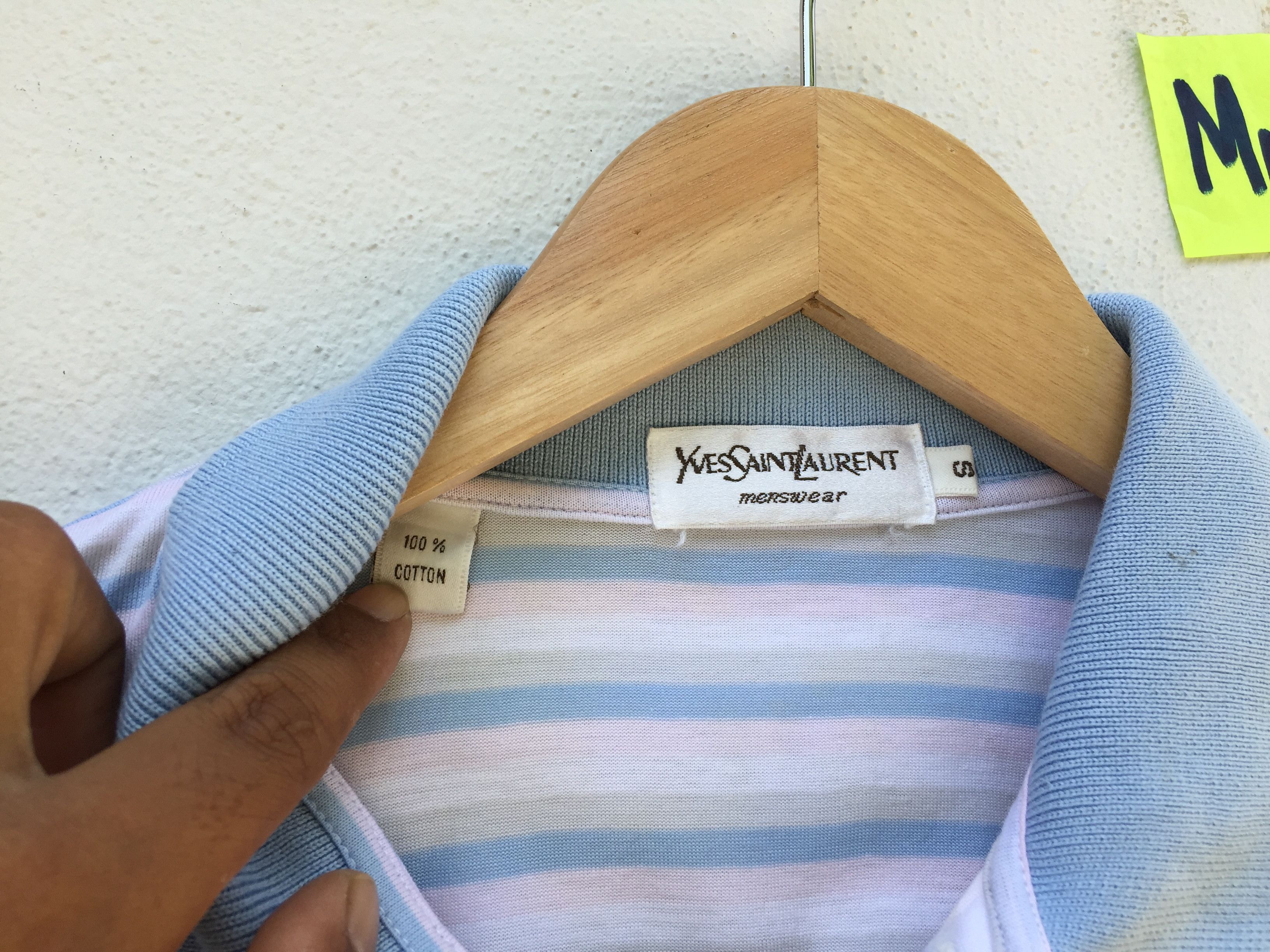 Yves Saint Laurent Yves Saint Laurent Menswear Stripes Shirt Size US S / EU 44-46 / 1 - 5 Thumbnail