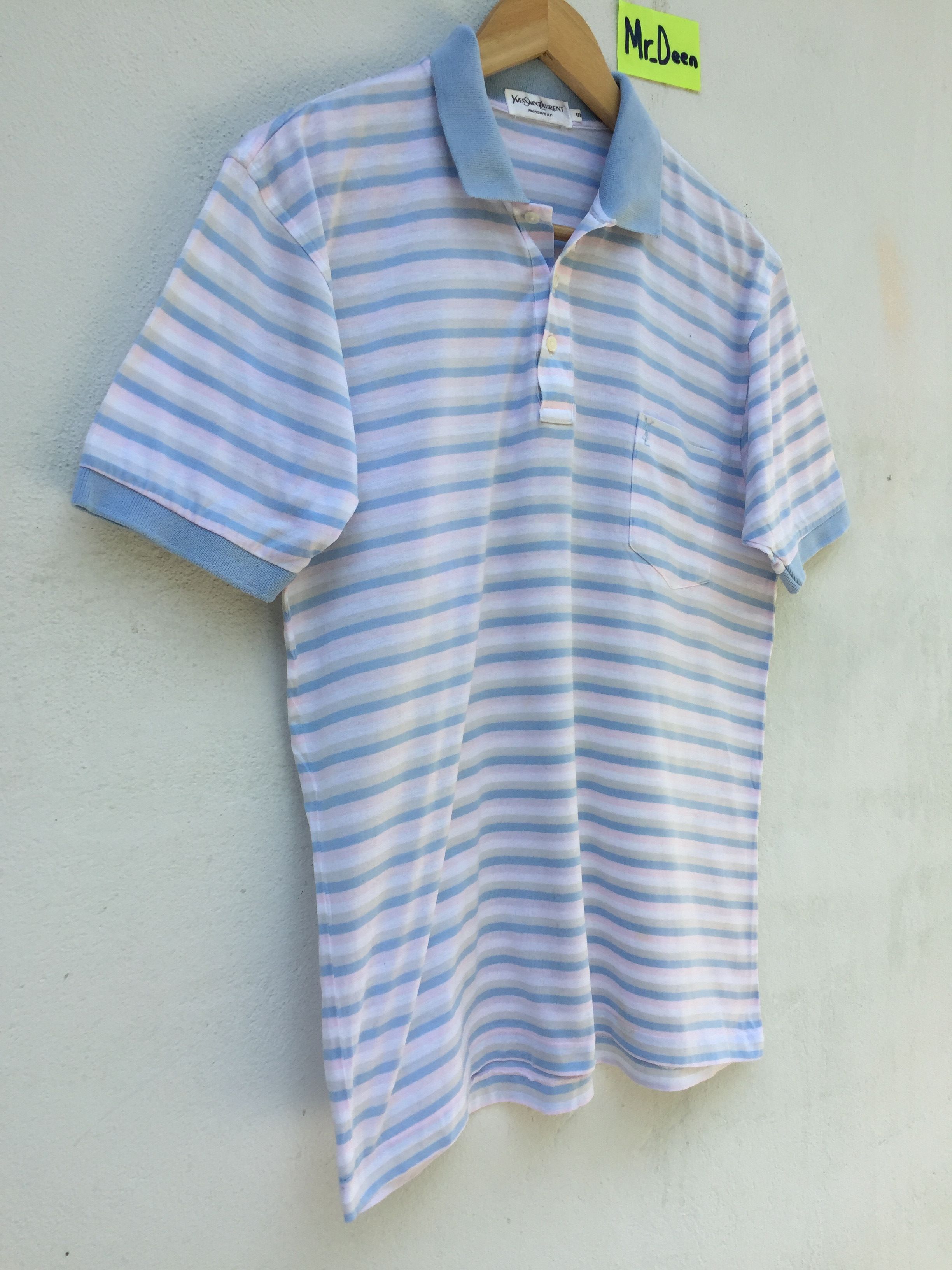 Yves Saint Laurent Yves Saint Laurent Menswear Stripes Shirt Size US S / EU 44-46 / 1 - 2 Thumbnail
