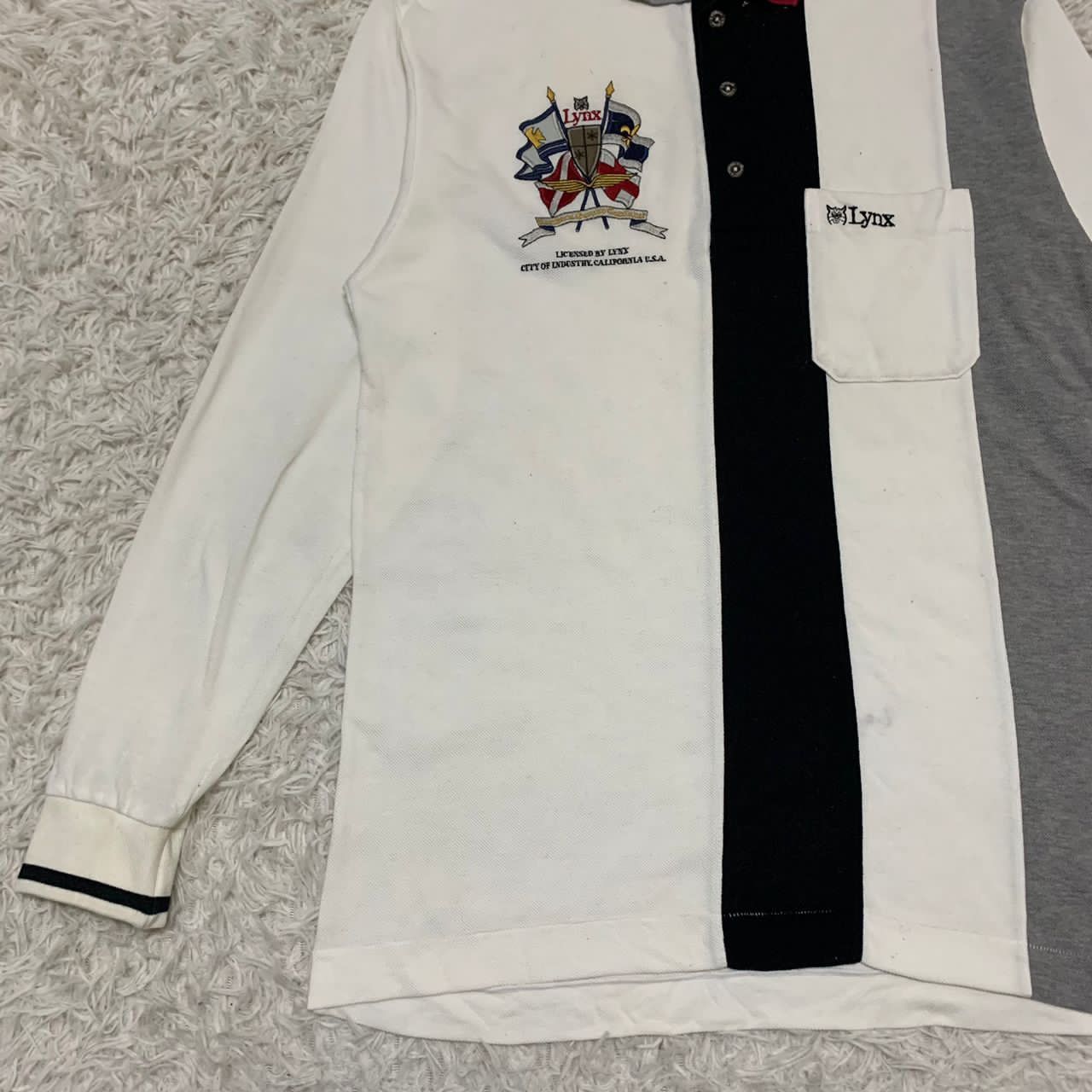 Japanese Brand Lynx long sleeves half button collar tshirt made in Japan Size US M / EU 48-50 / 2 - 4 Thumbnail