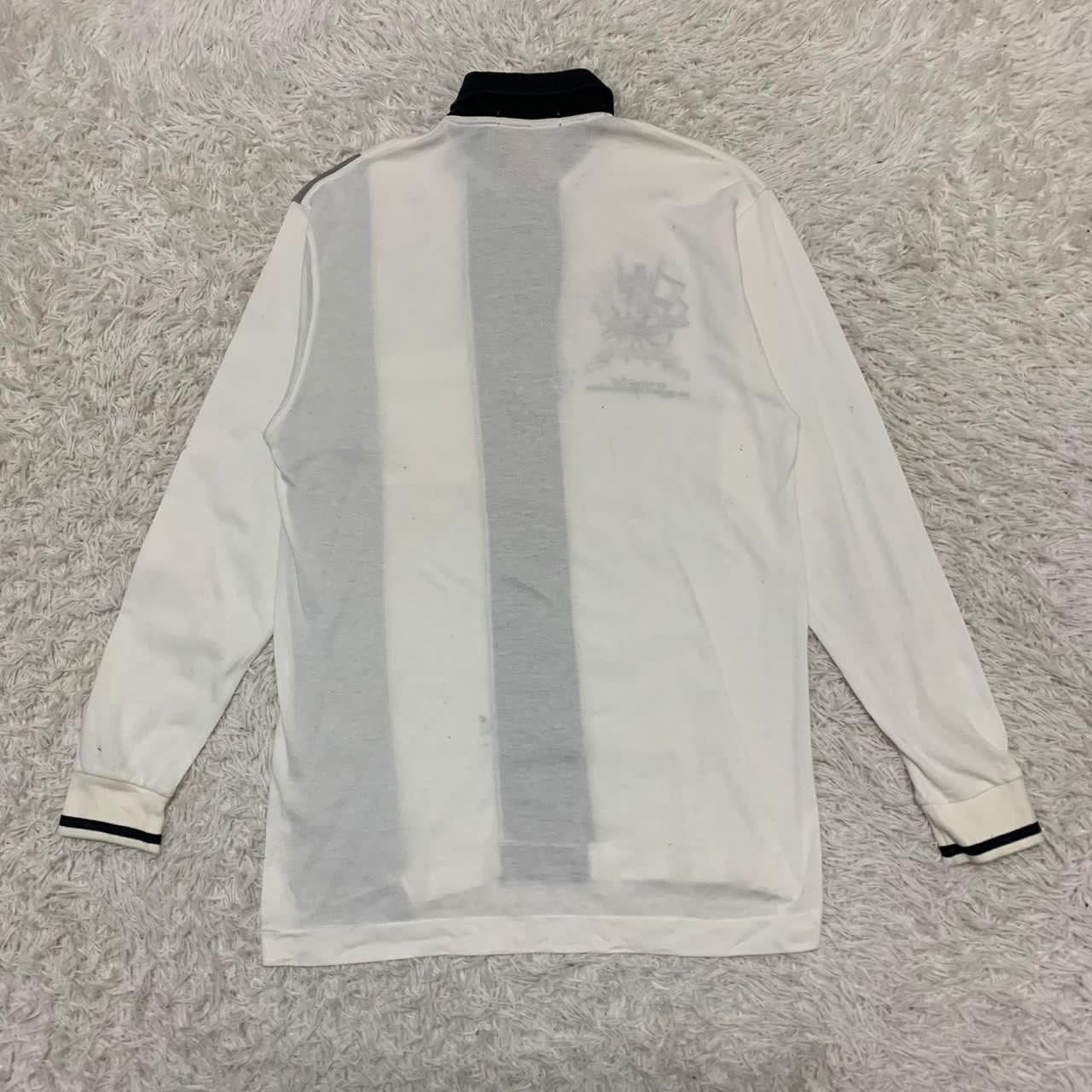 Japanese Brand Lynx long sleeves half button collar tshirt made in Japan Size US M / EU 48-50 / 2 - 2 Thumbnail