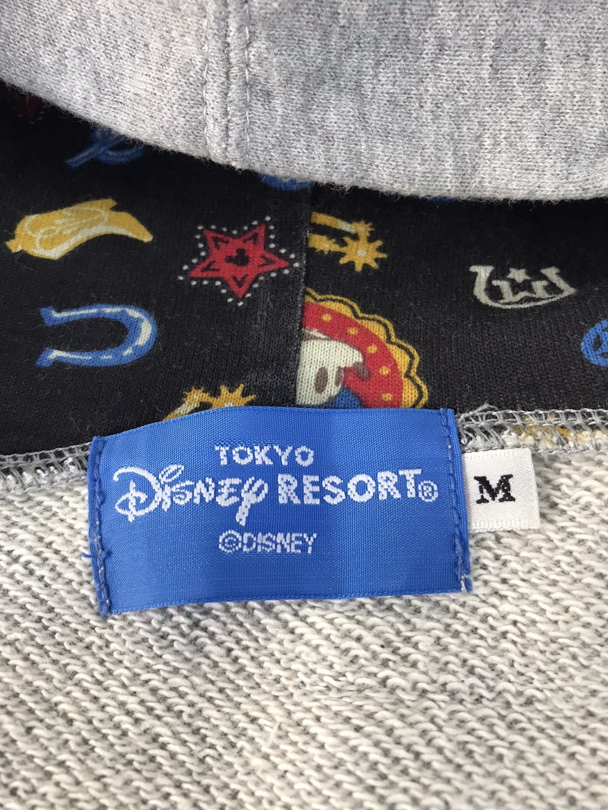 Disney × Mickey Mouse Sweatshirt Mickey Mouse Cowboy Big Logo Back Side Hoodie Size US M / EU 48-50 / 2 - 8 Thumbnail