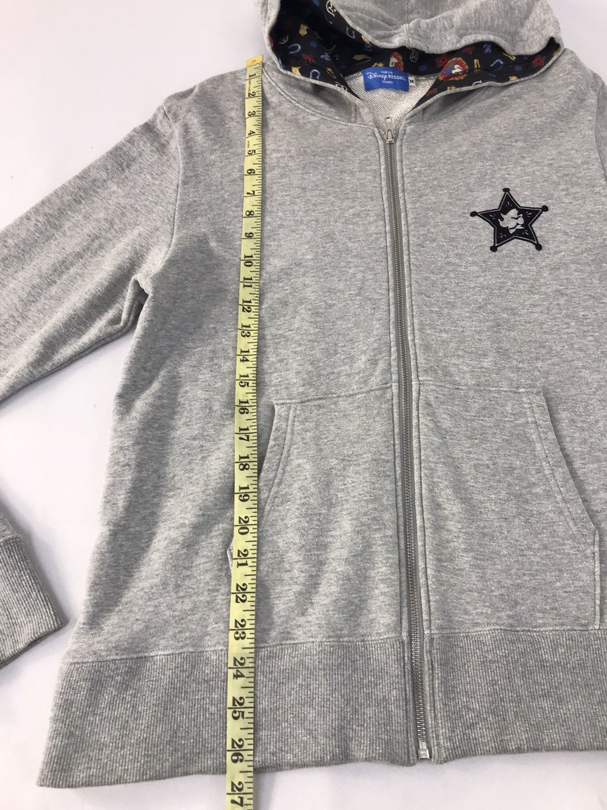 Disney × Mickey Mouse Sweatshirt Mickey Mouse Cowboy Big Logo Back Side Hoodie Size US M / EU 48-50 / 2 - 13 Thumbnail